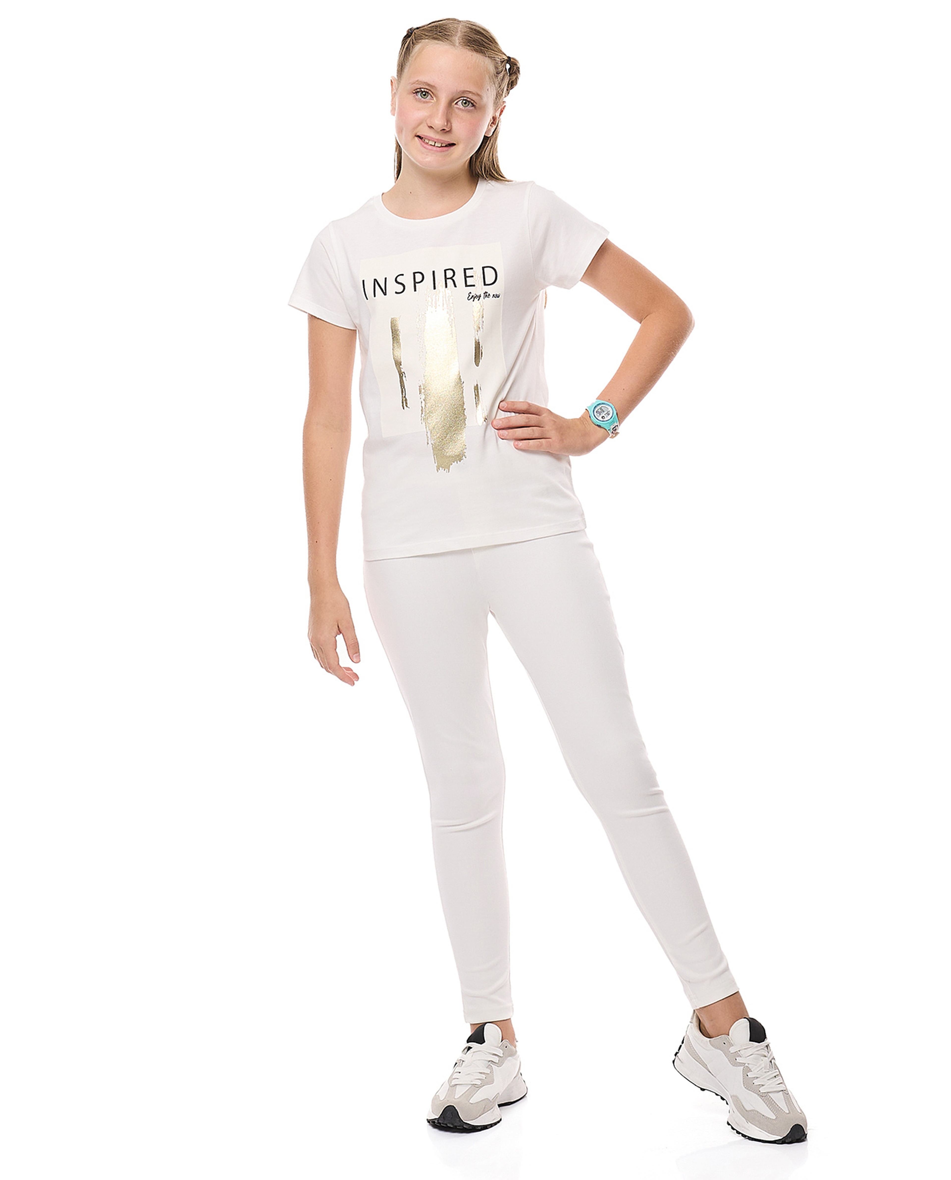 Printed T-Shirt with Crew Neck and Short Sleeves