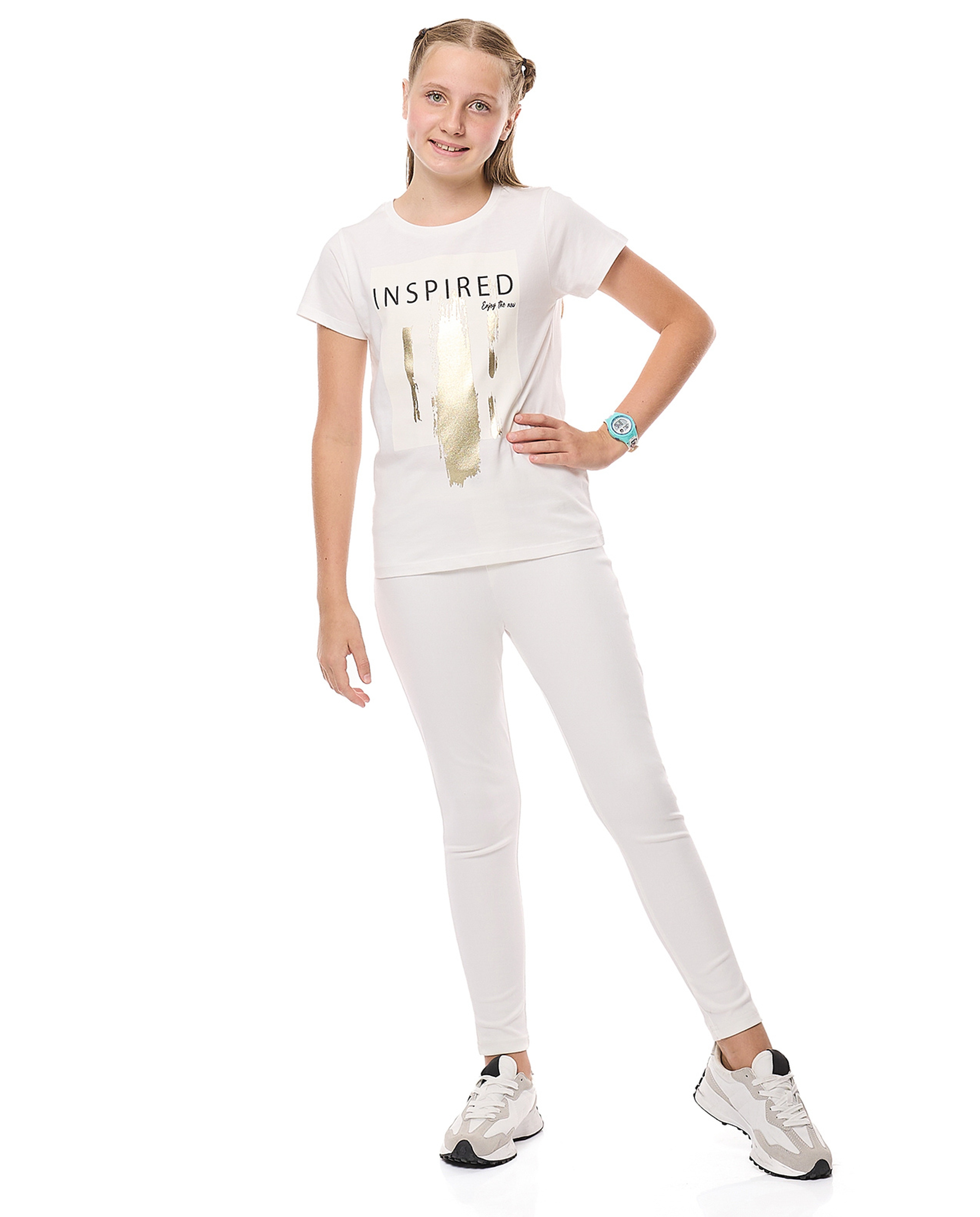 Printed T-Shirt with Crew Neck and Short Sleeves