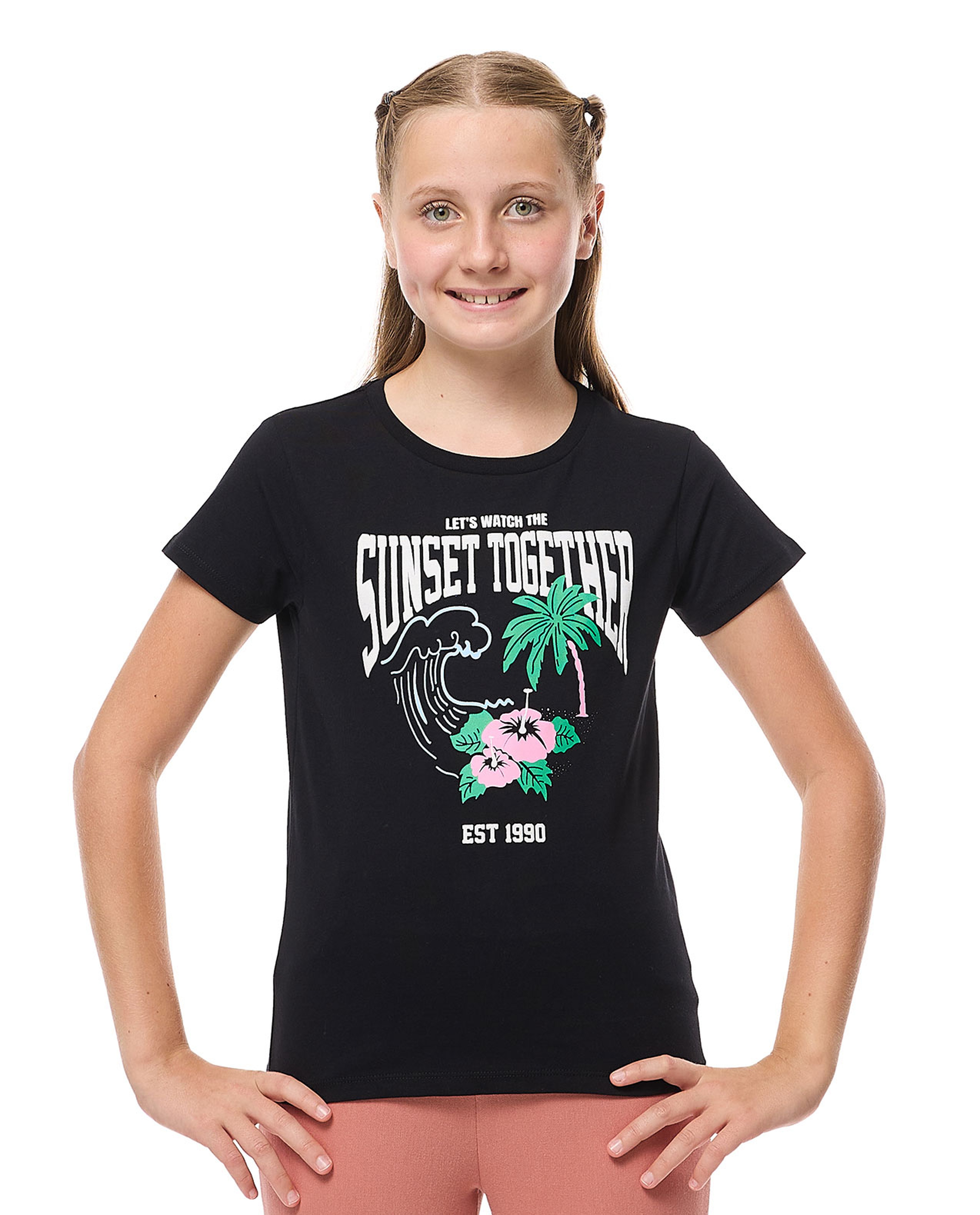 Printed T-Shirt with Crew Neck and Short Sleeves