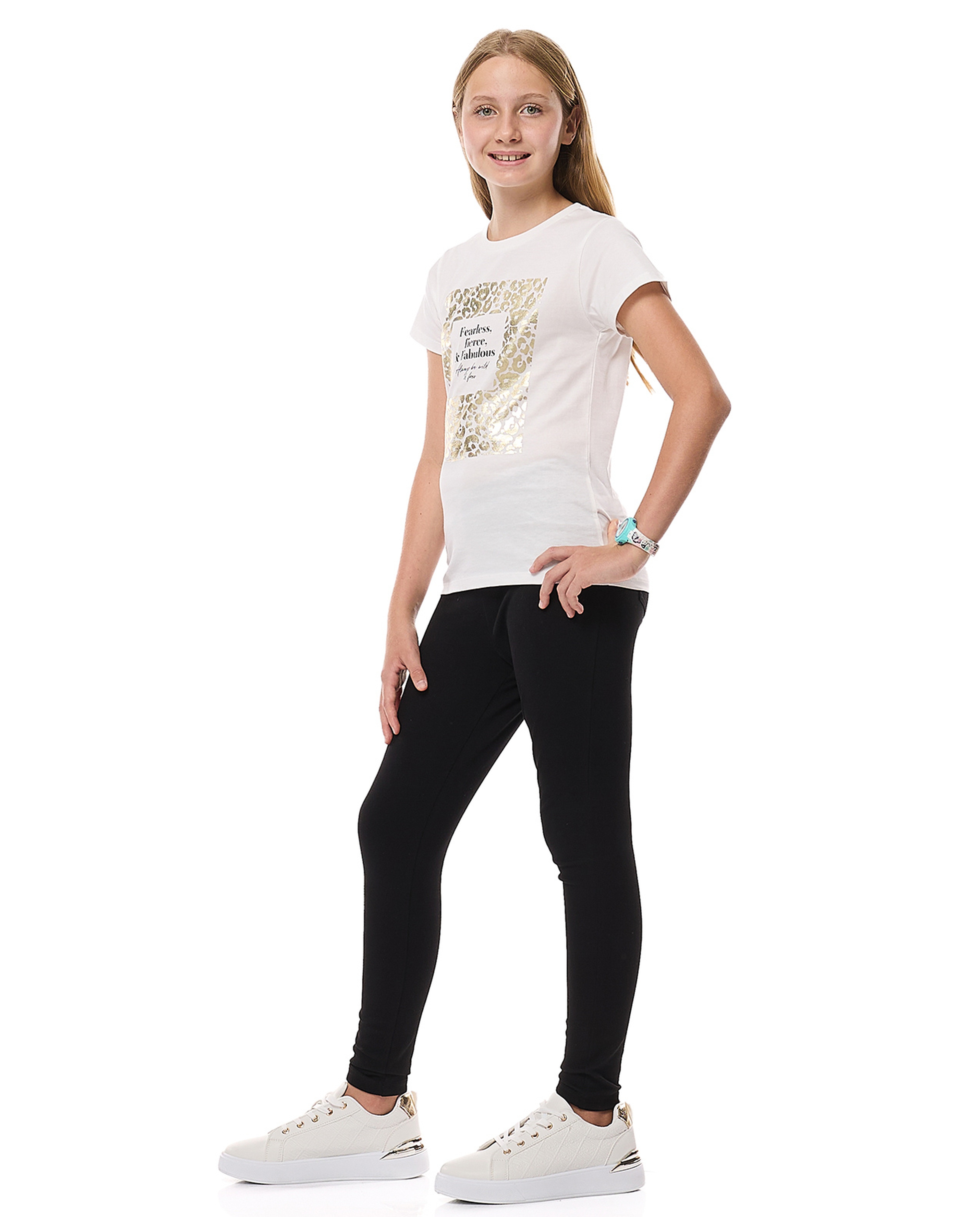 Solid Skinny Fit Jeggings with Elastic Waist