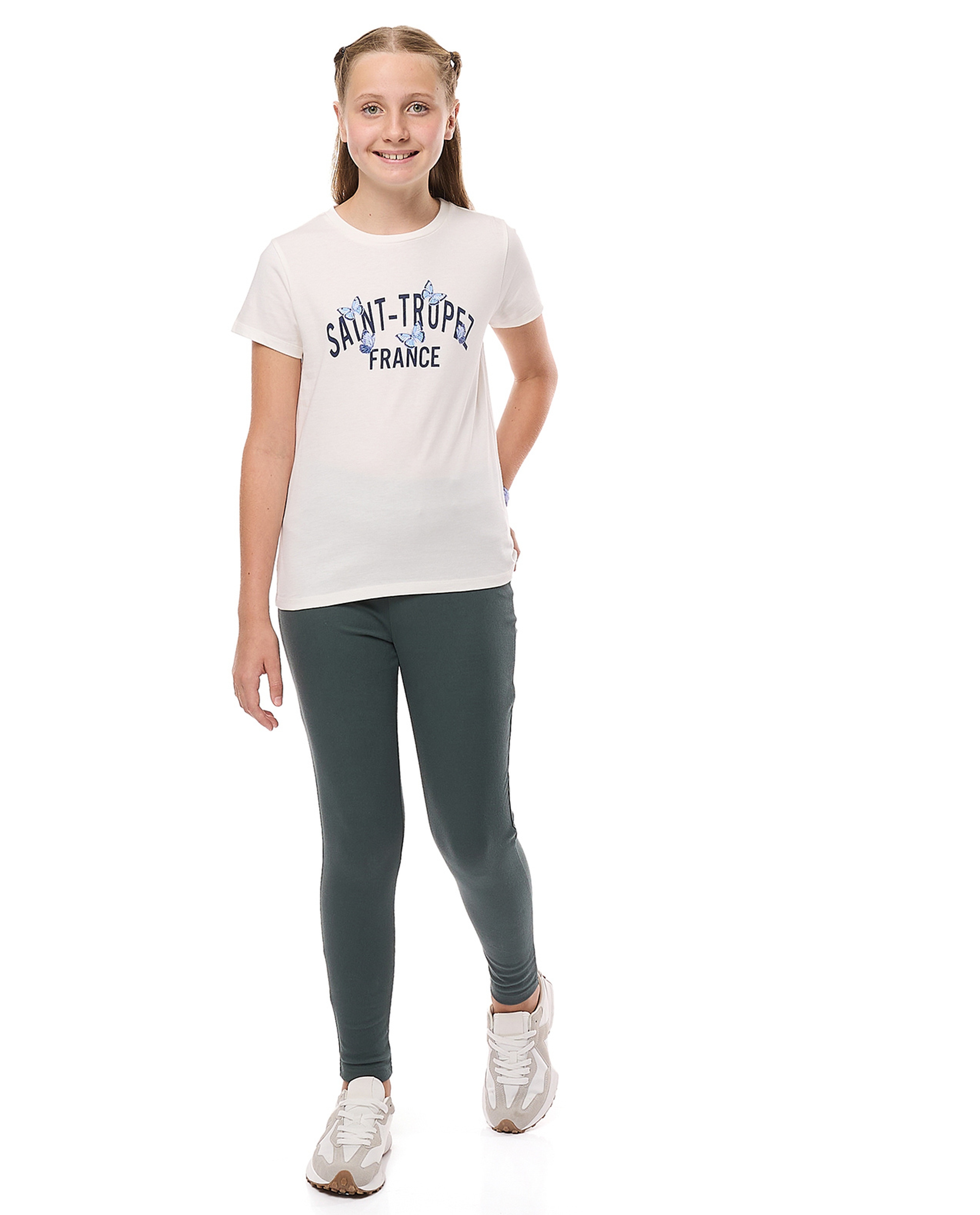 Printed T-Shirt with Crew Neck and Short Sleeves