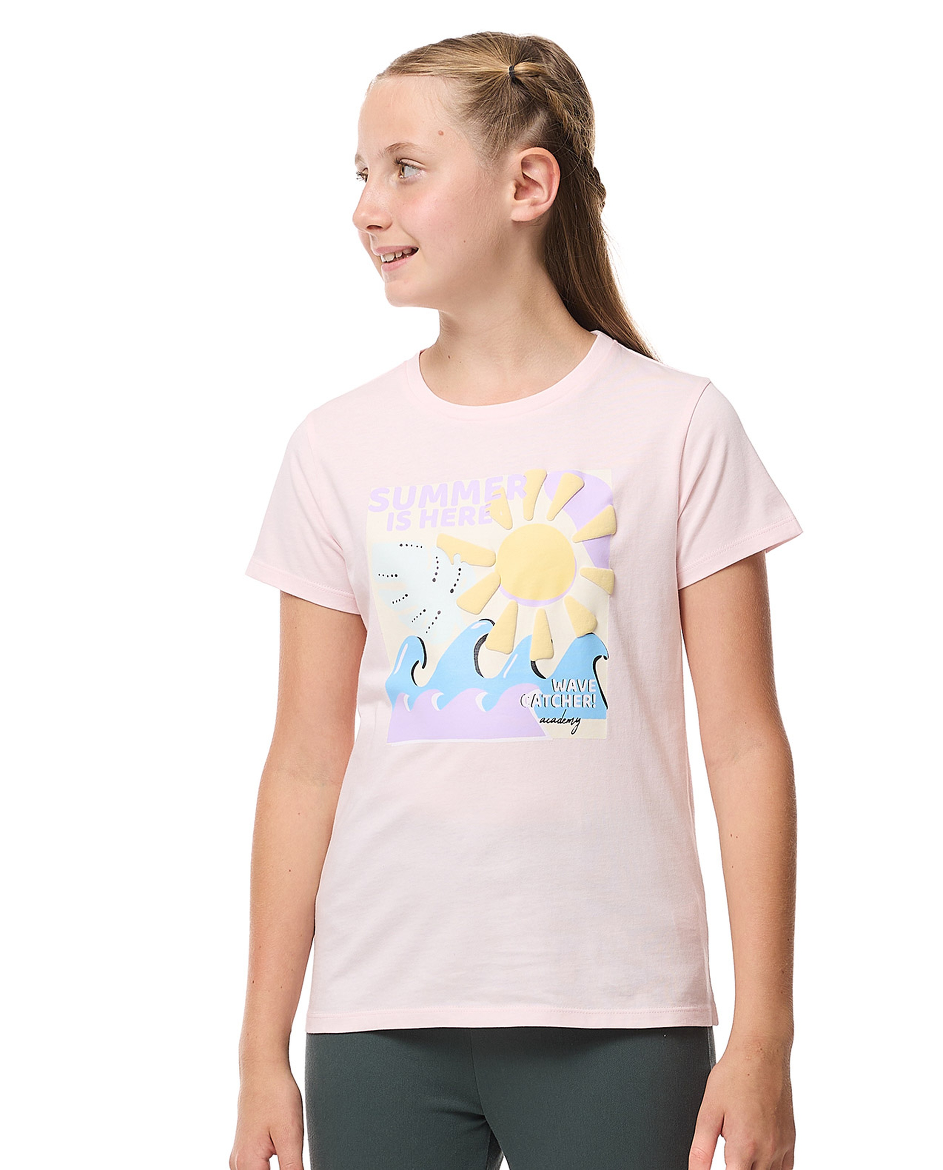 Printed T-Shirt with Crew Neck and Short Sleeves