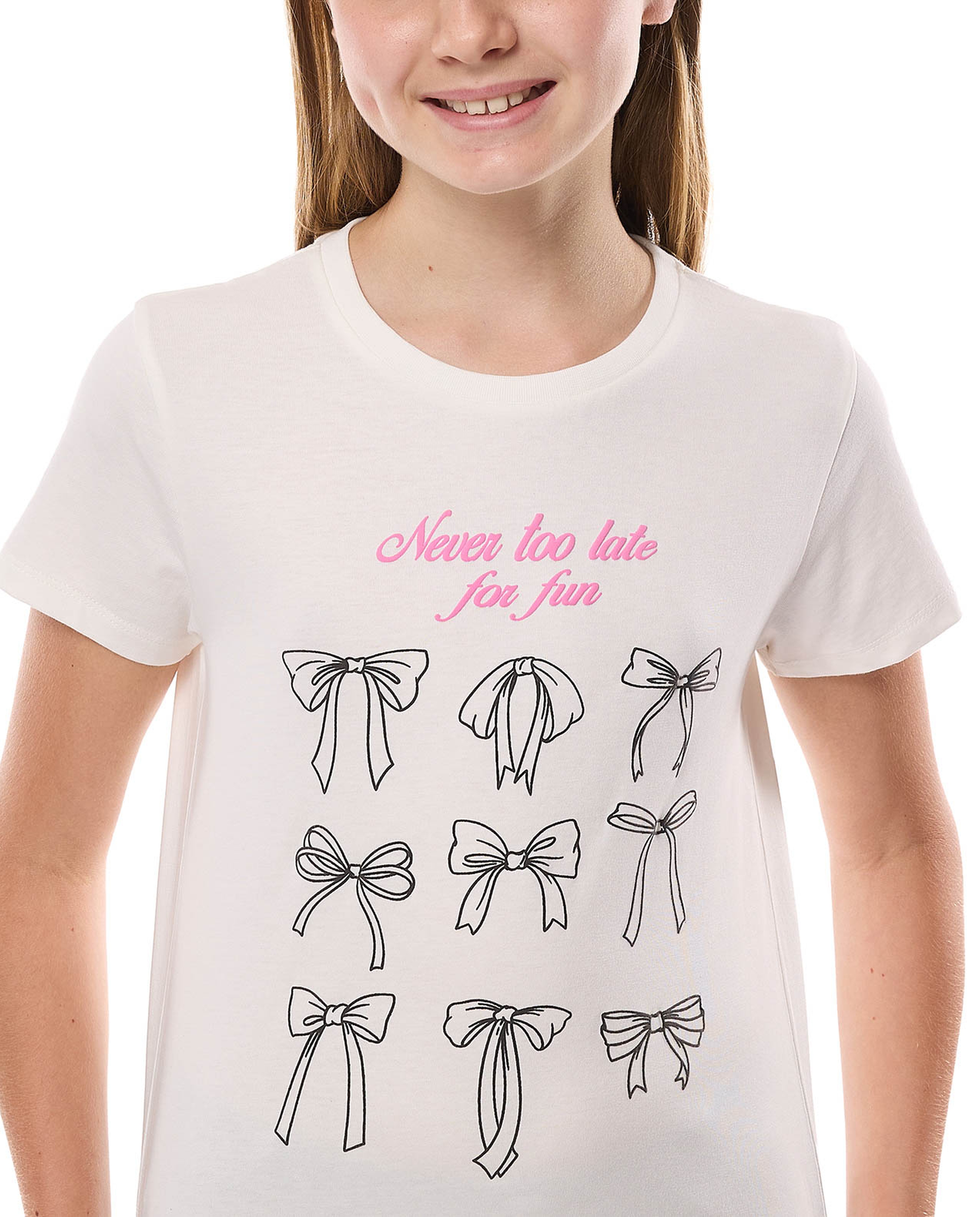 Printed T-Shirt with Crew Neck and Short Sleeves