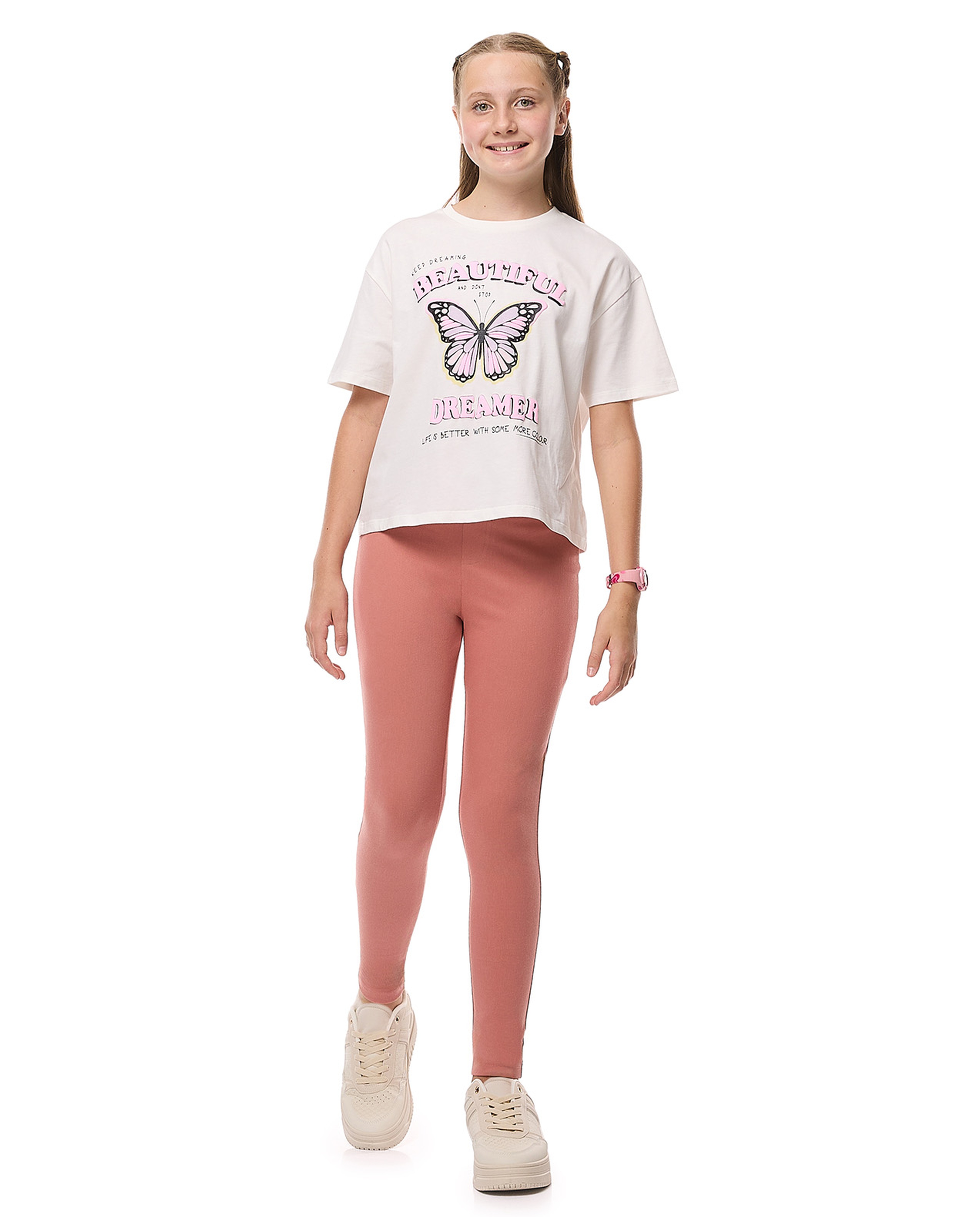 Printed T-Shirt with Crew Neck and Short Sleeves