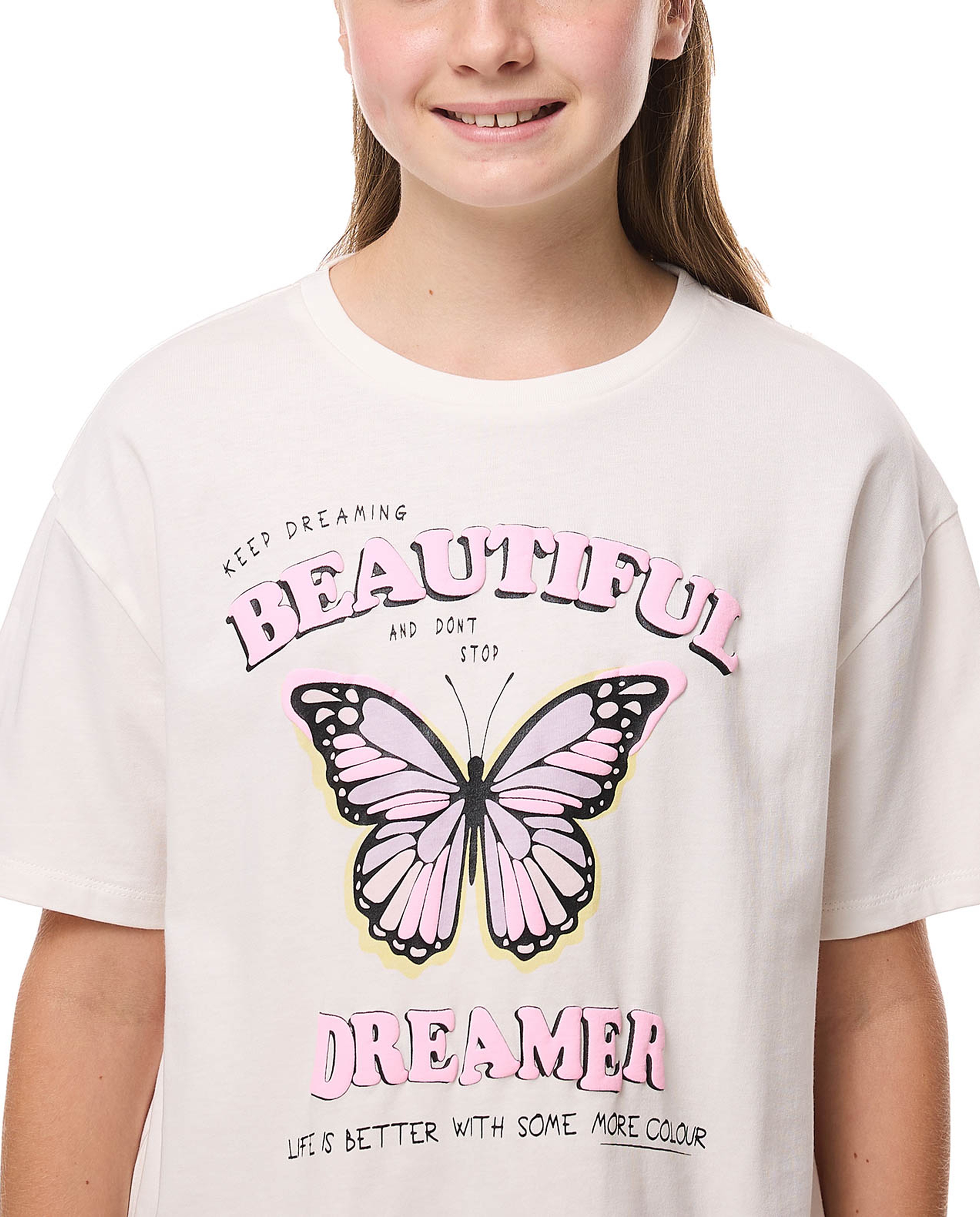 Printed T-Shirt with Crew Neck and Short Sleeves