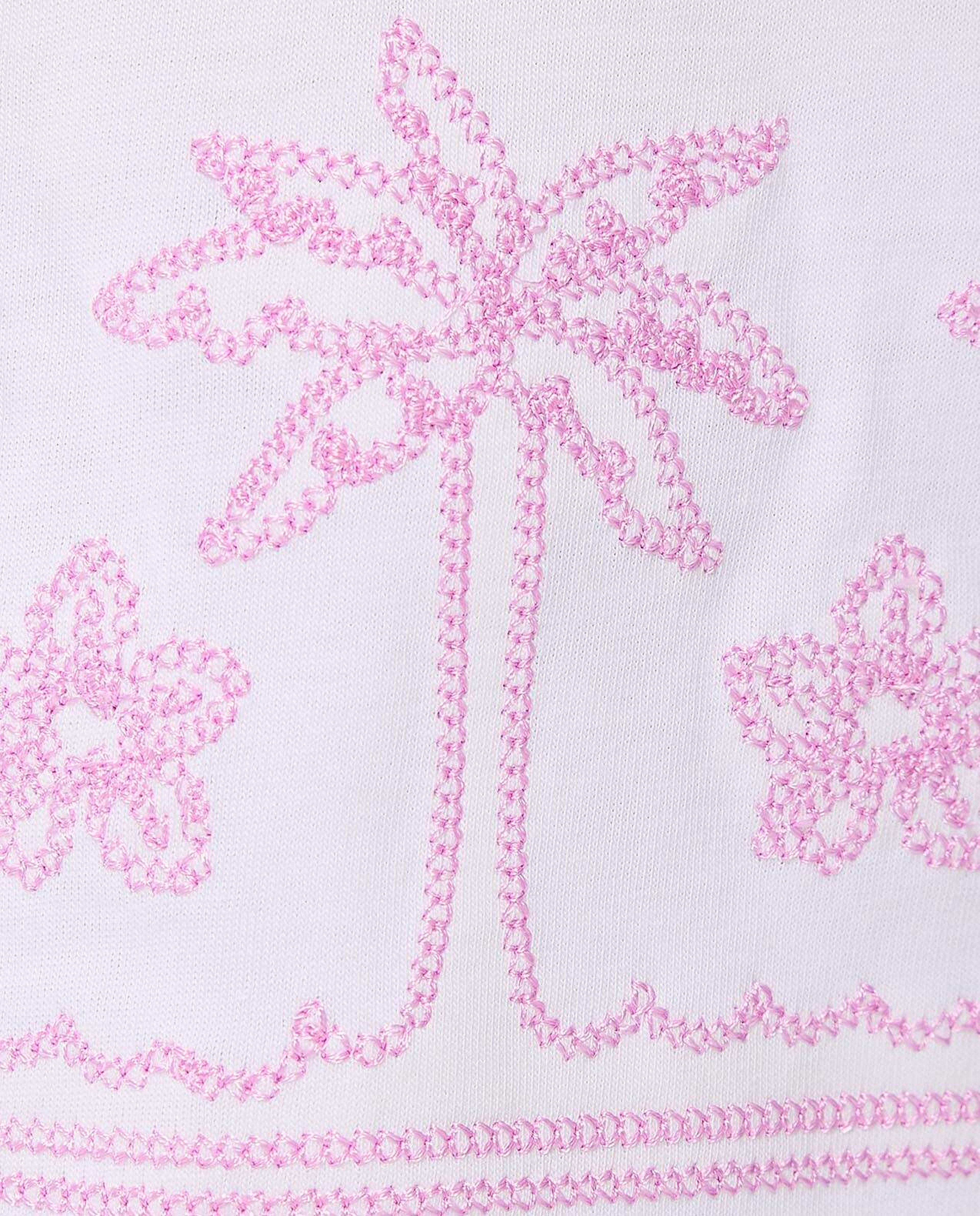 Embroidered T-Shirt with Crew Neck and Short Sleeves