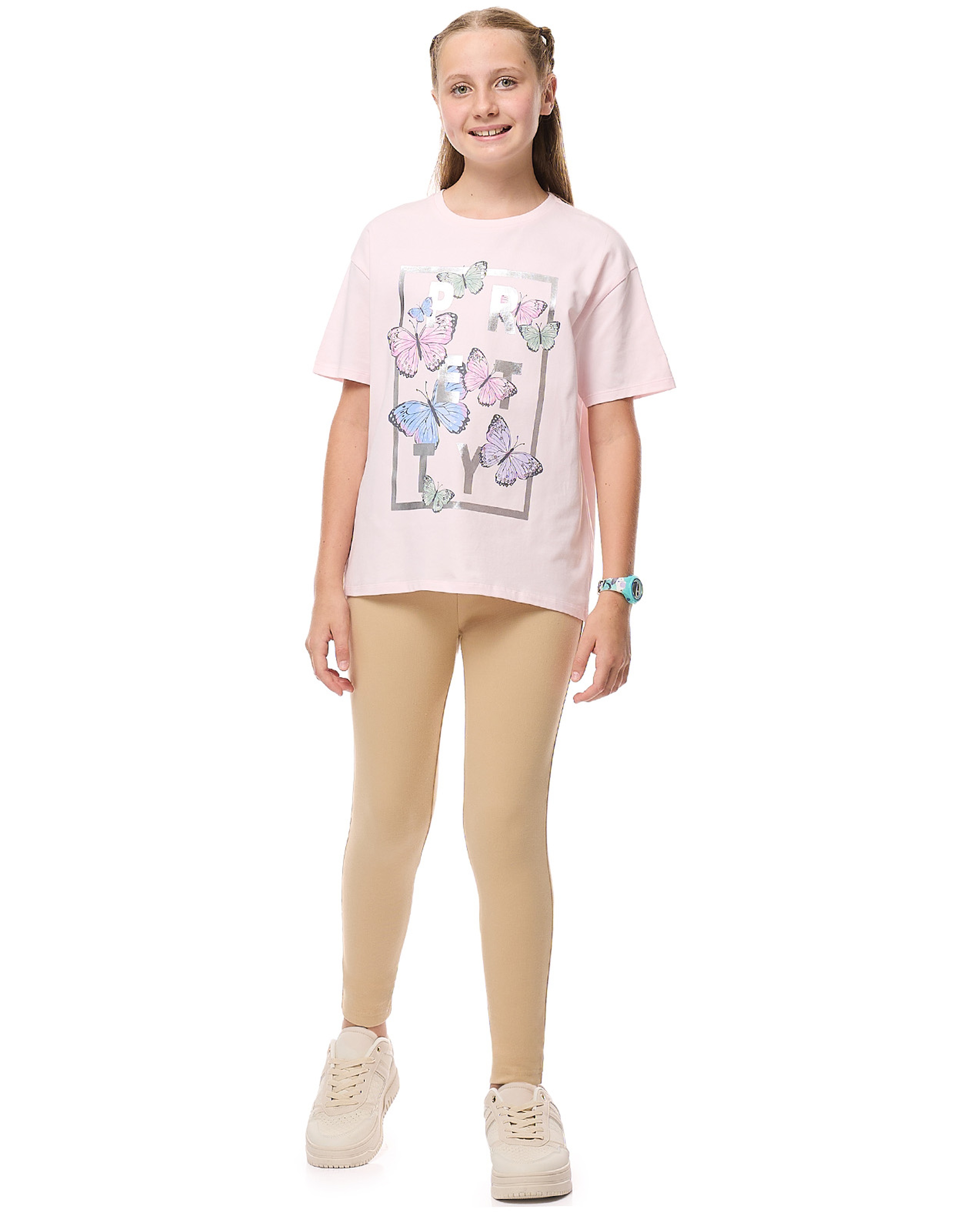 Printed T-Shirt with Crew Neck and Short Sleeves