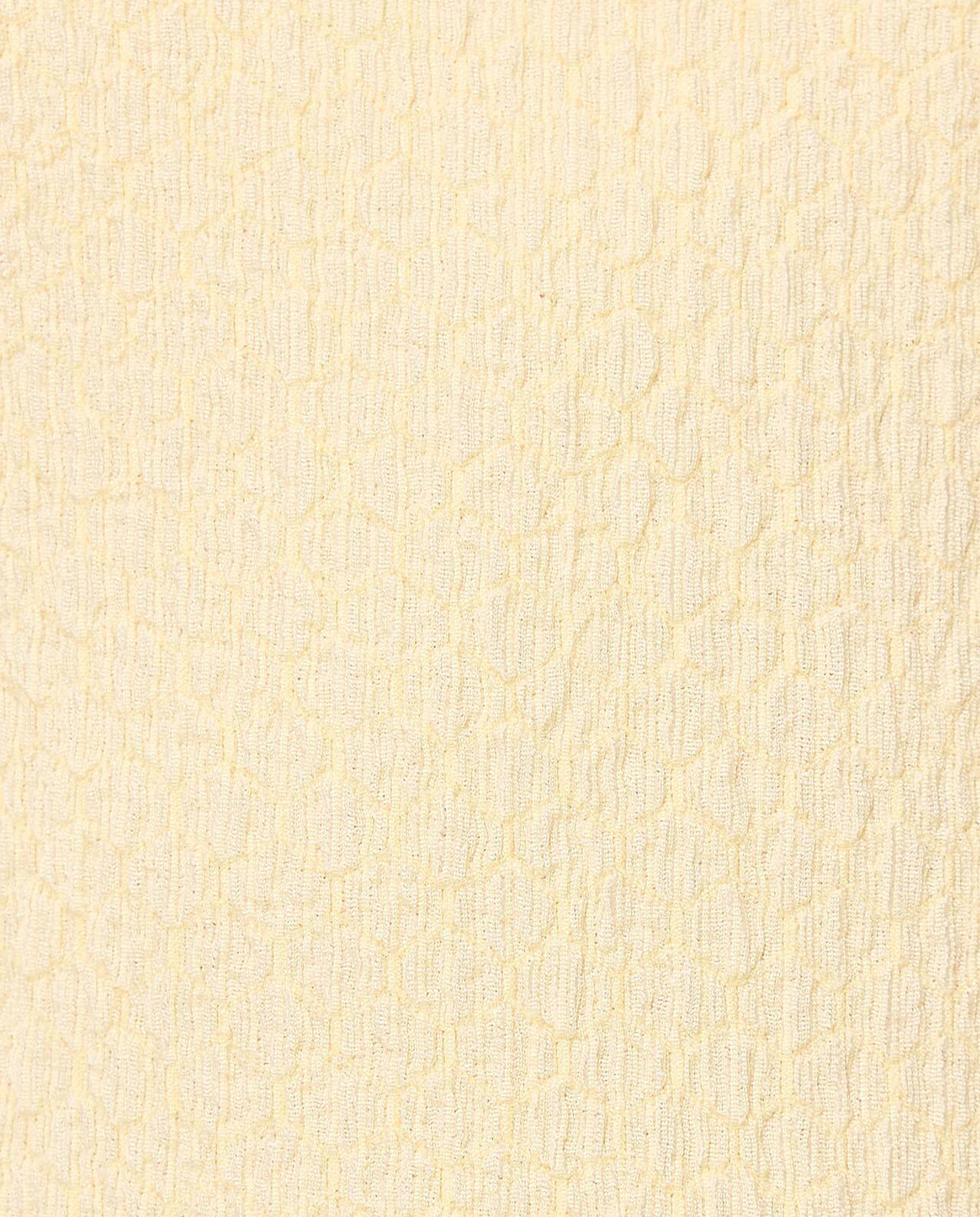 Textured Tiered Dress with Crew Neck and Short Sleeves