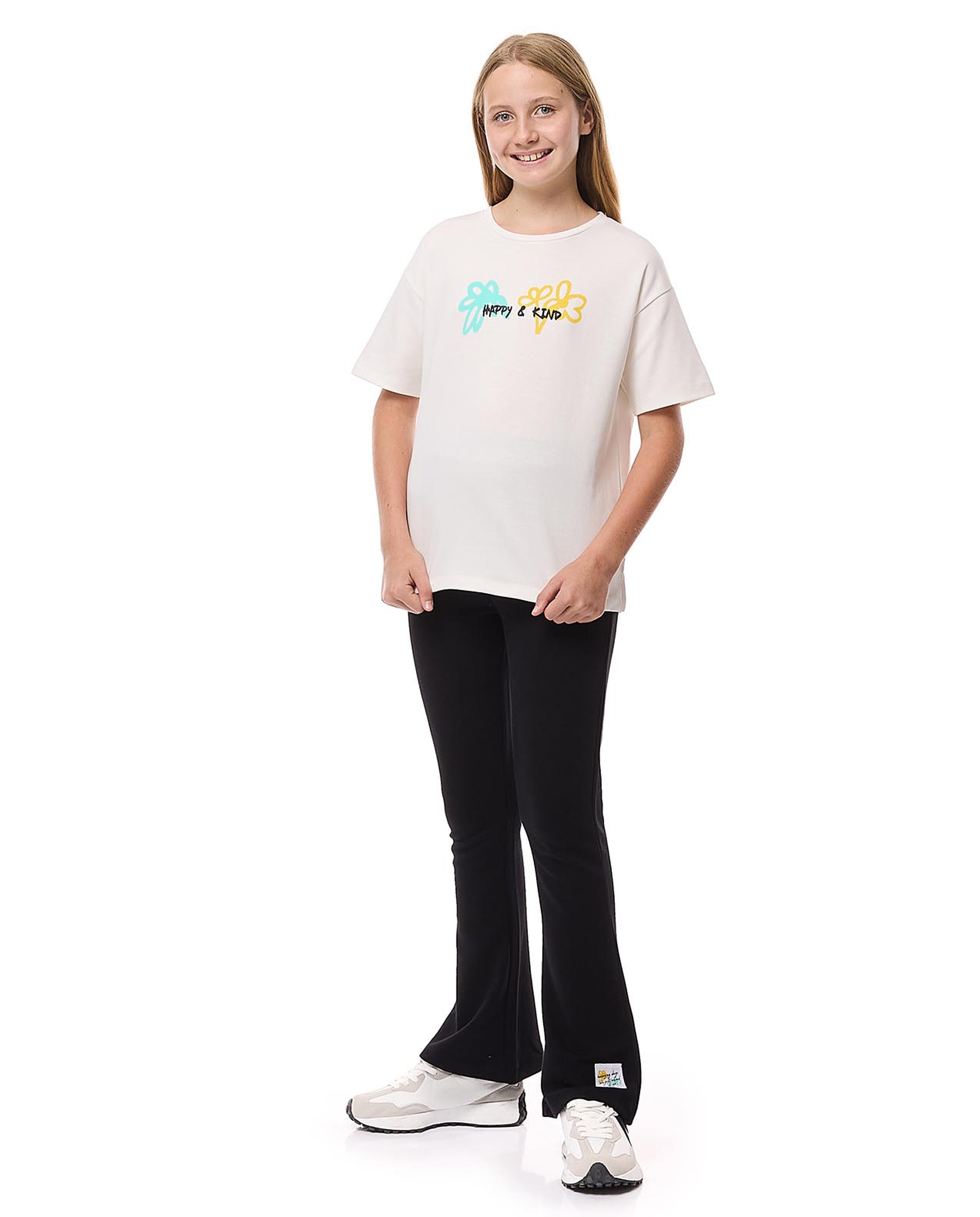 Printed T-Shirt and Flared Pant Set