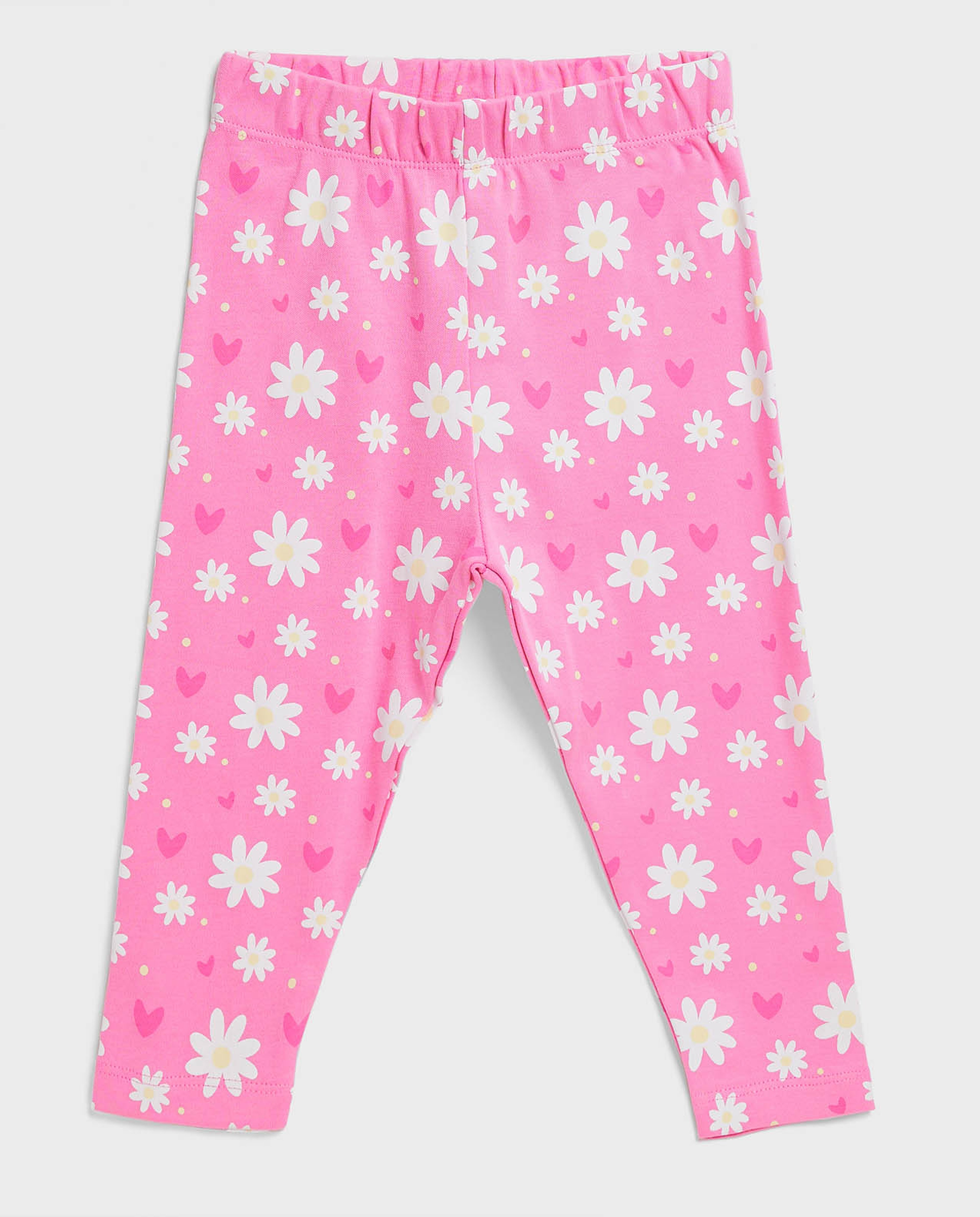 Embroidered Top and Printed Pant Set with Headband