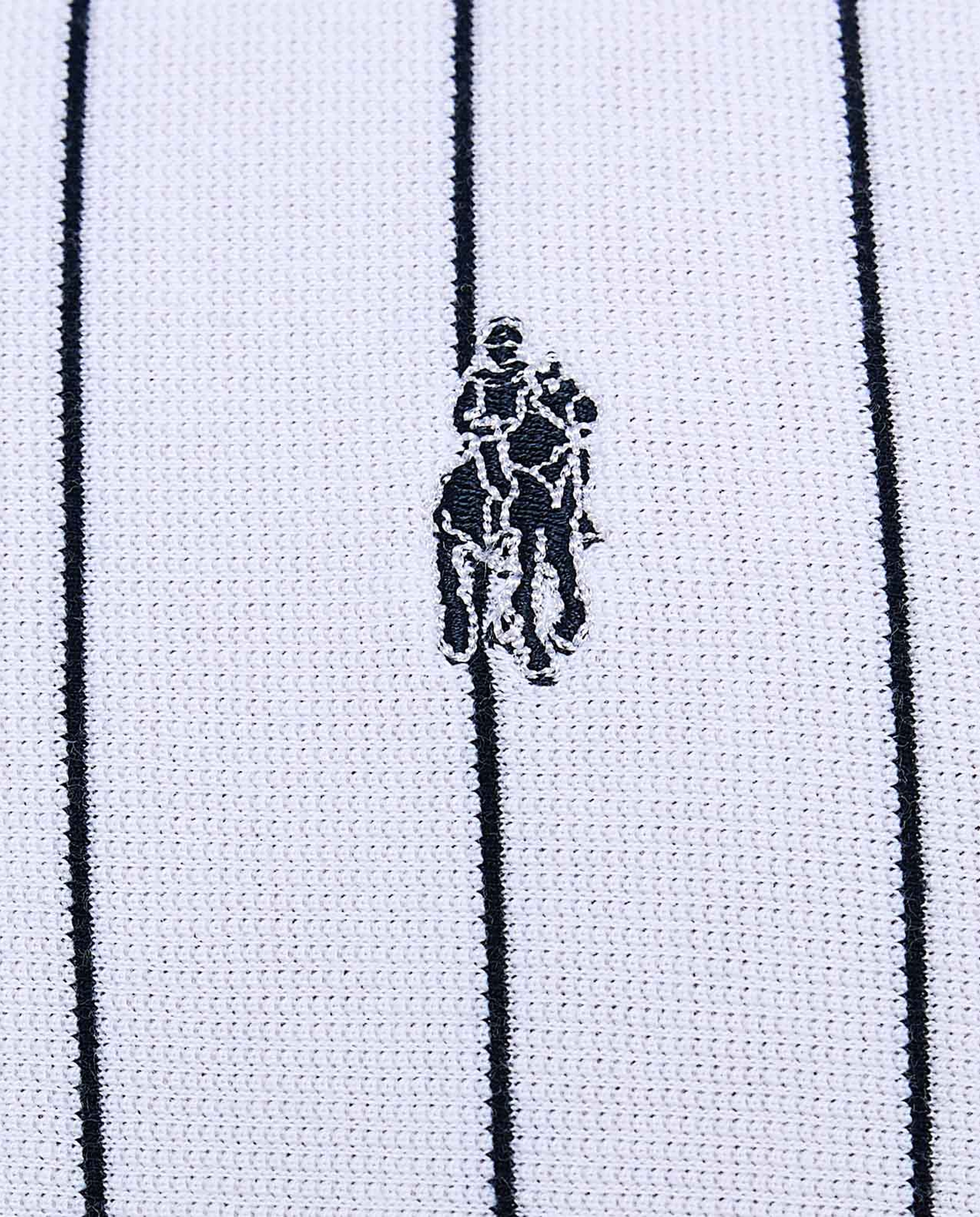 Striped Polo T-Shirt with Short Sleeves