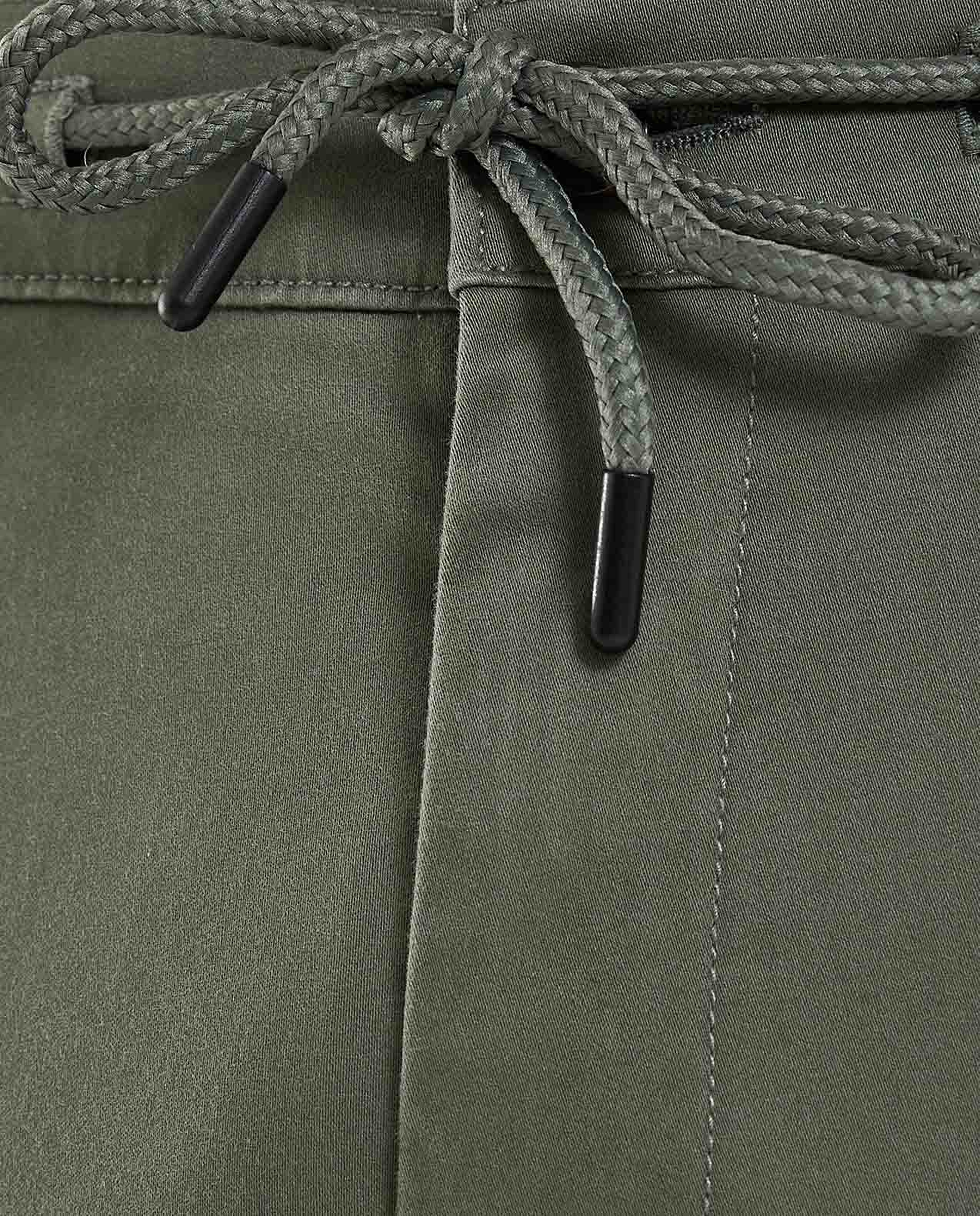 Solid Jogger Pants with Drawstring Waist