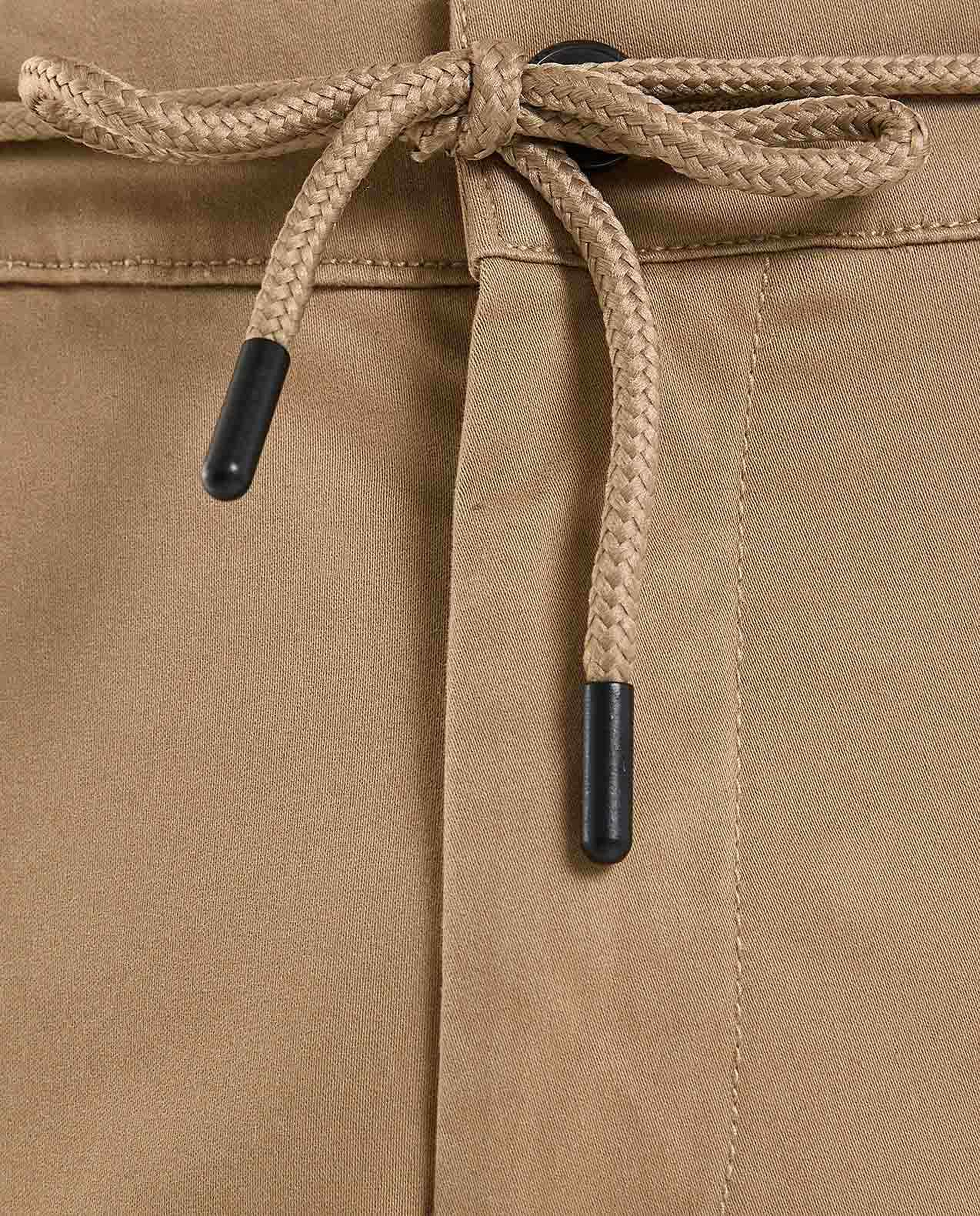 Solid Jogger Pants with Drawstring Waist