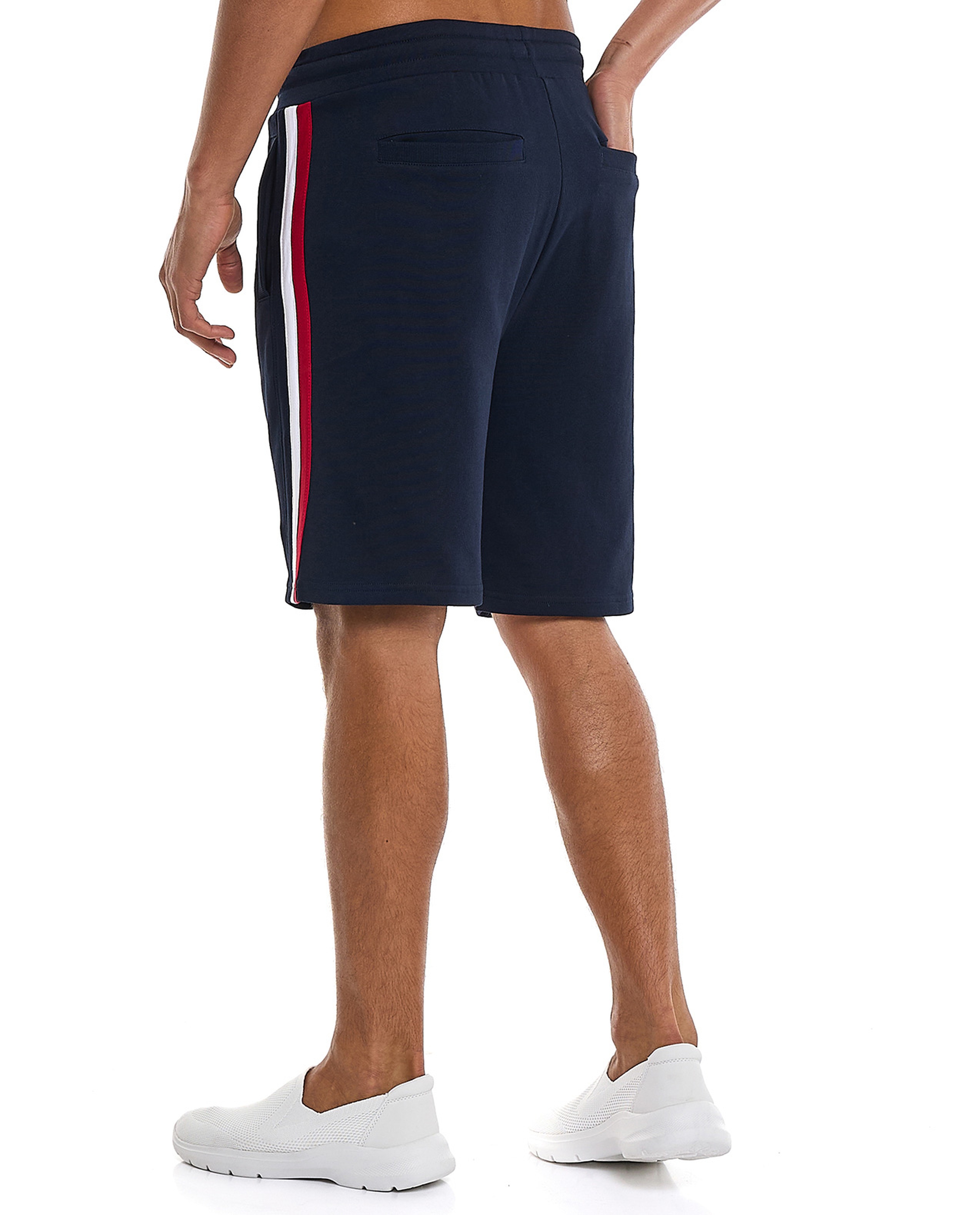 Embroidered Shorts with Drawstring Waist