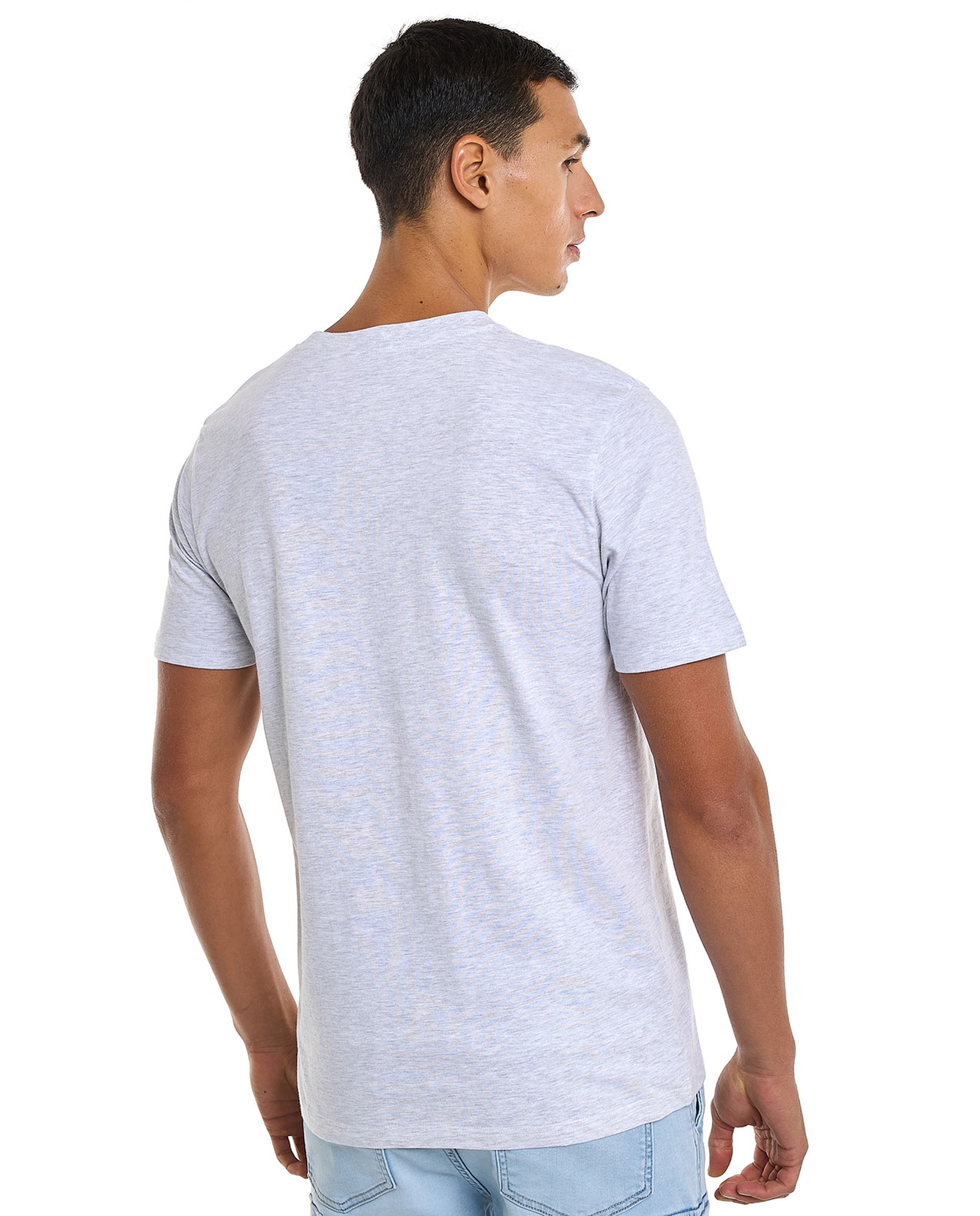 Printed T-Shirt with Crew Neck and Short Sleeves