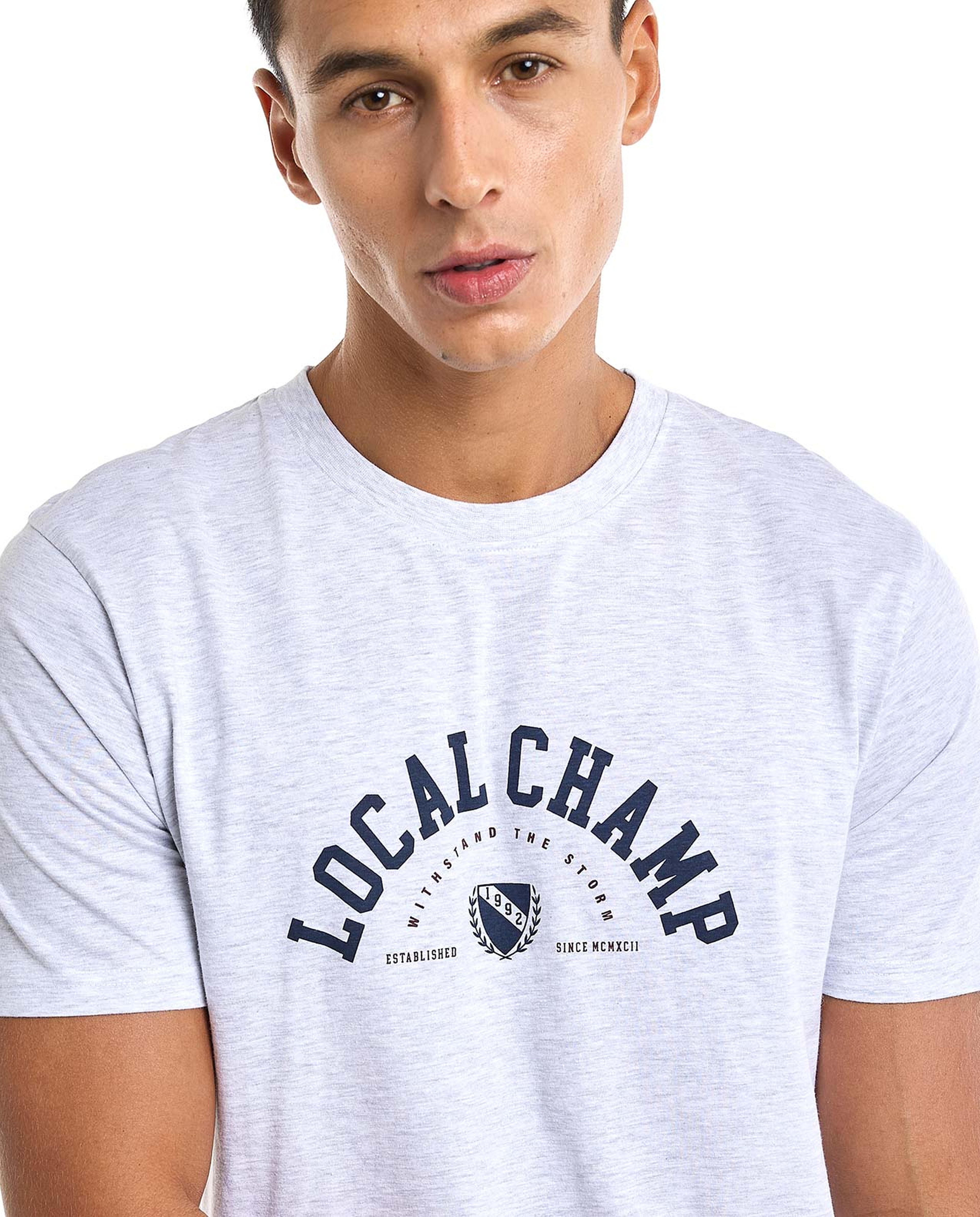 Printed T-Shirt with Crew Neck and Short Sleeves