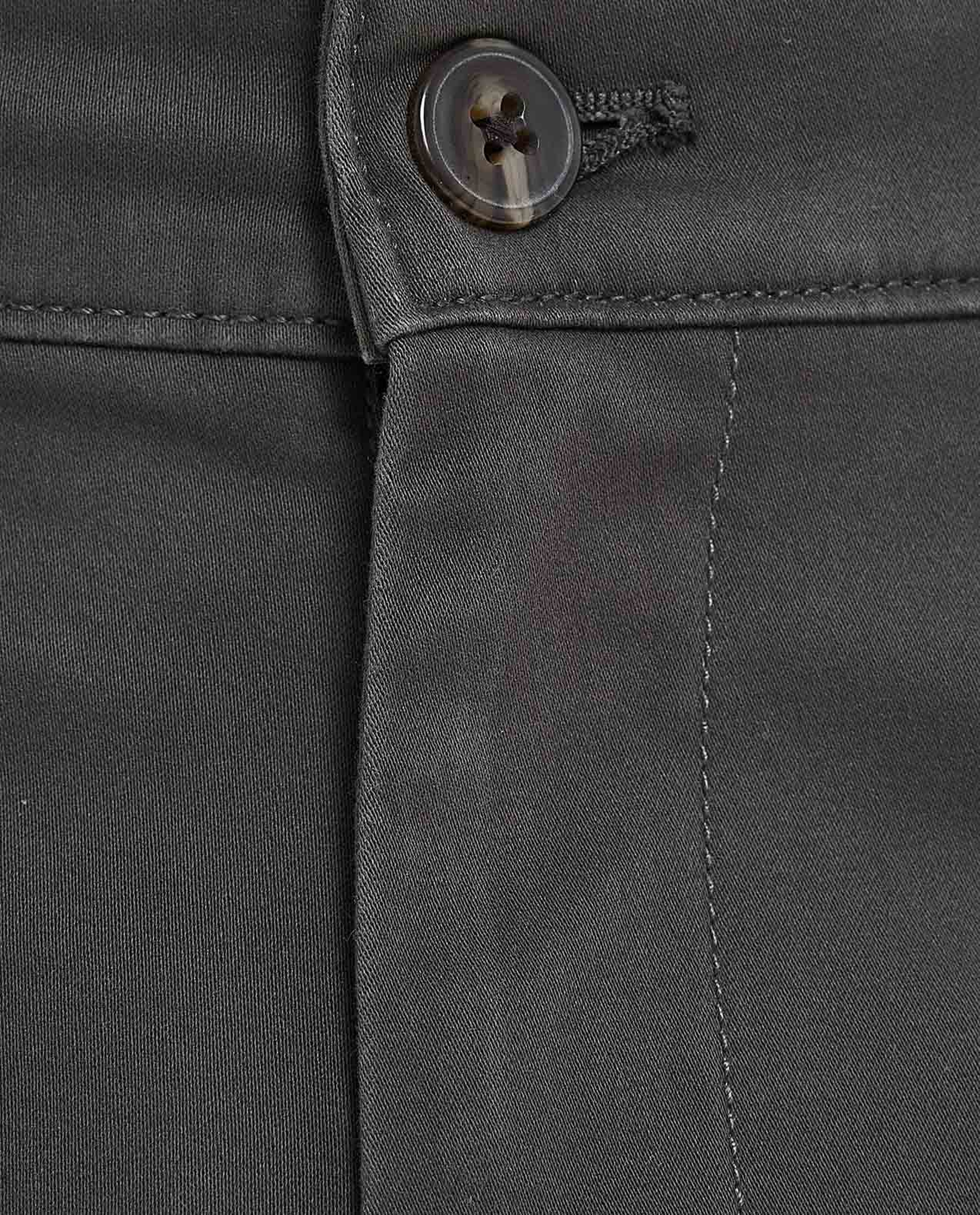 Solid Slim Fit Pants with Button Closure