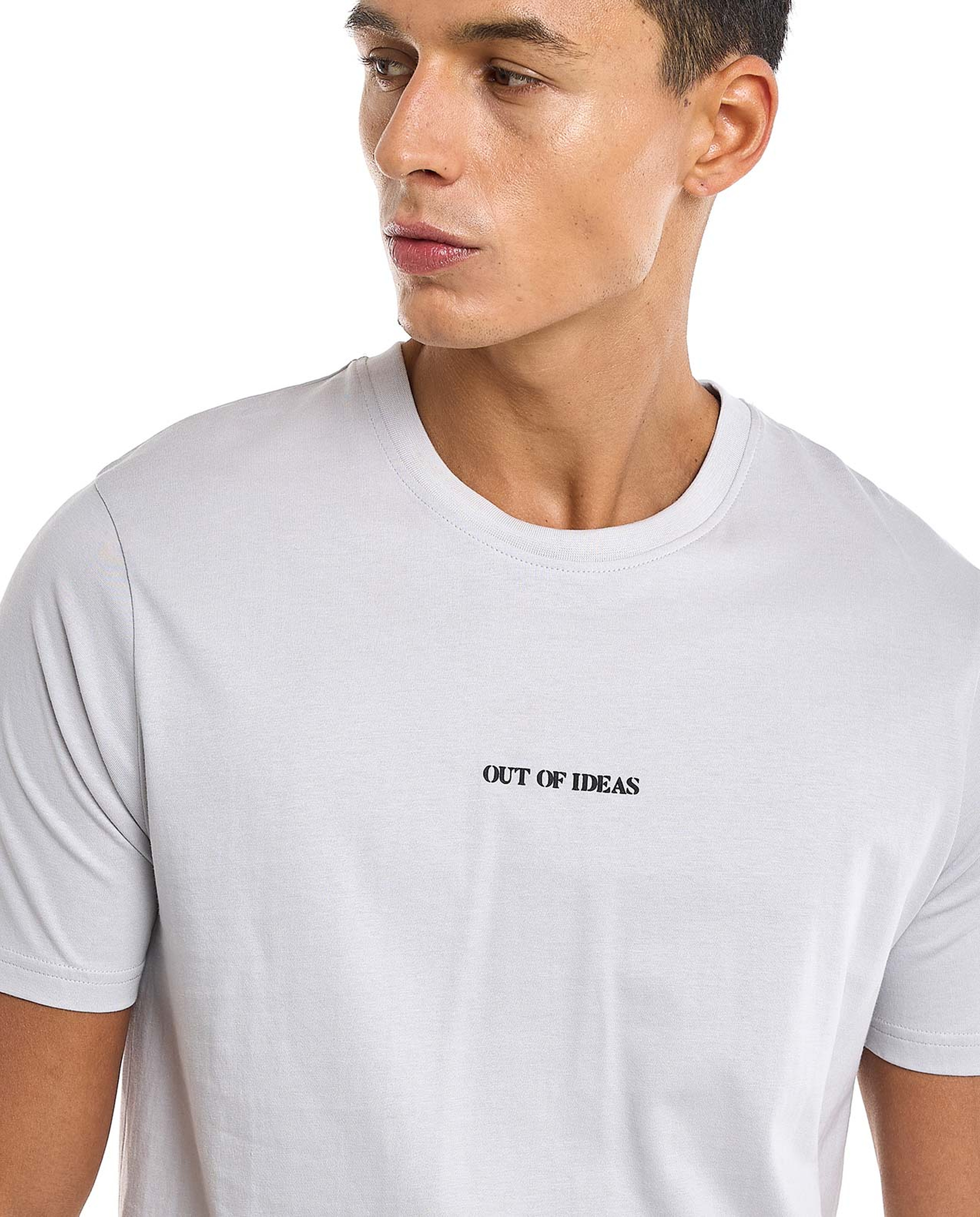 Printed T-Shirt with Crew Neck and Short Sleeves