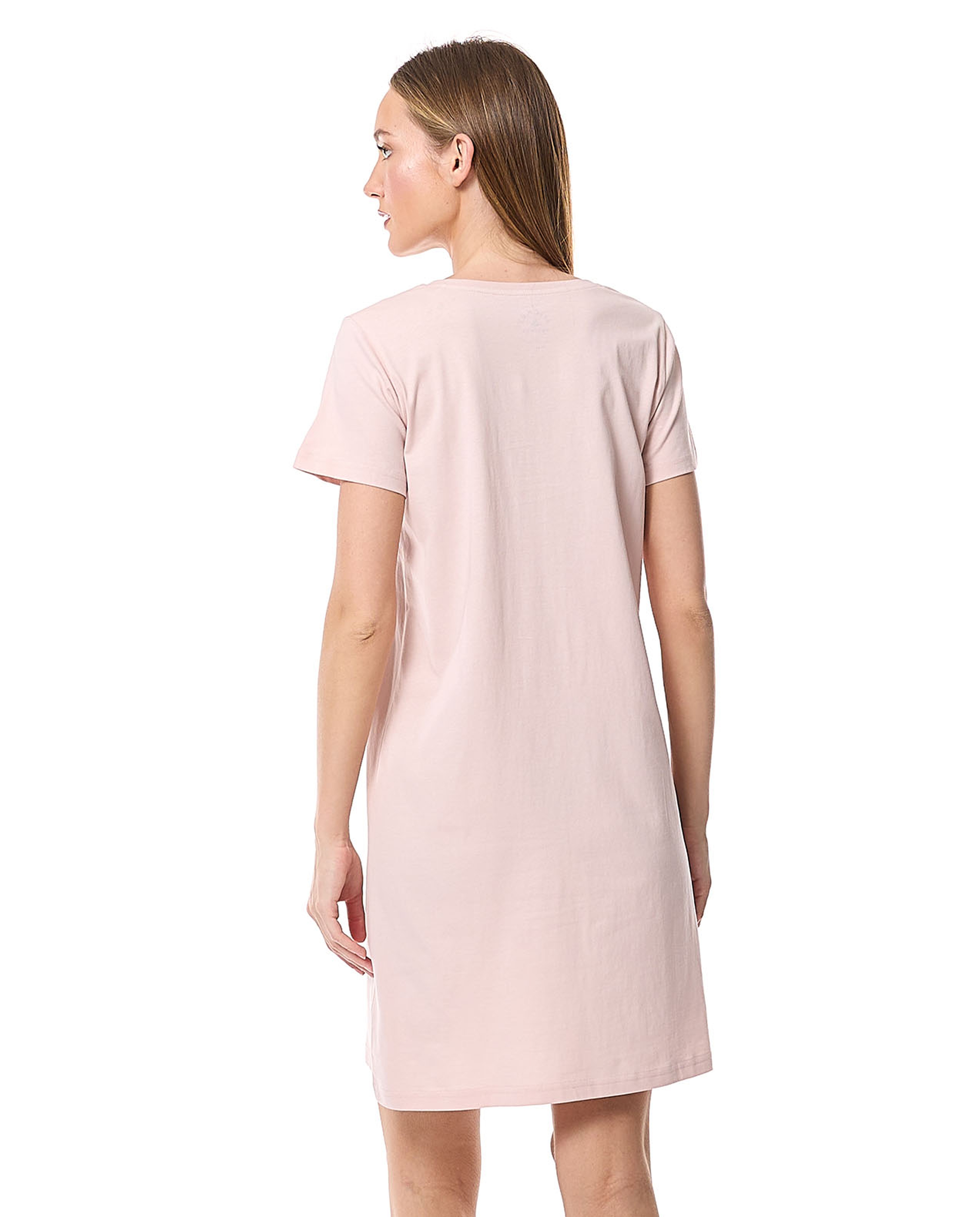 Minnie Mouse Printed Nightdress with Crew Neck and Short Sleeves