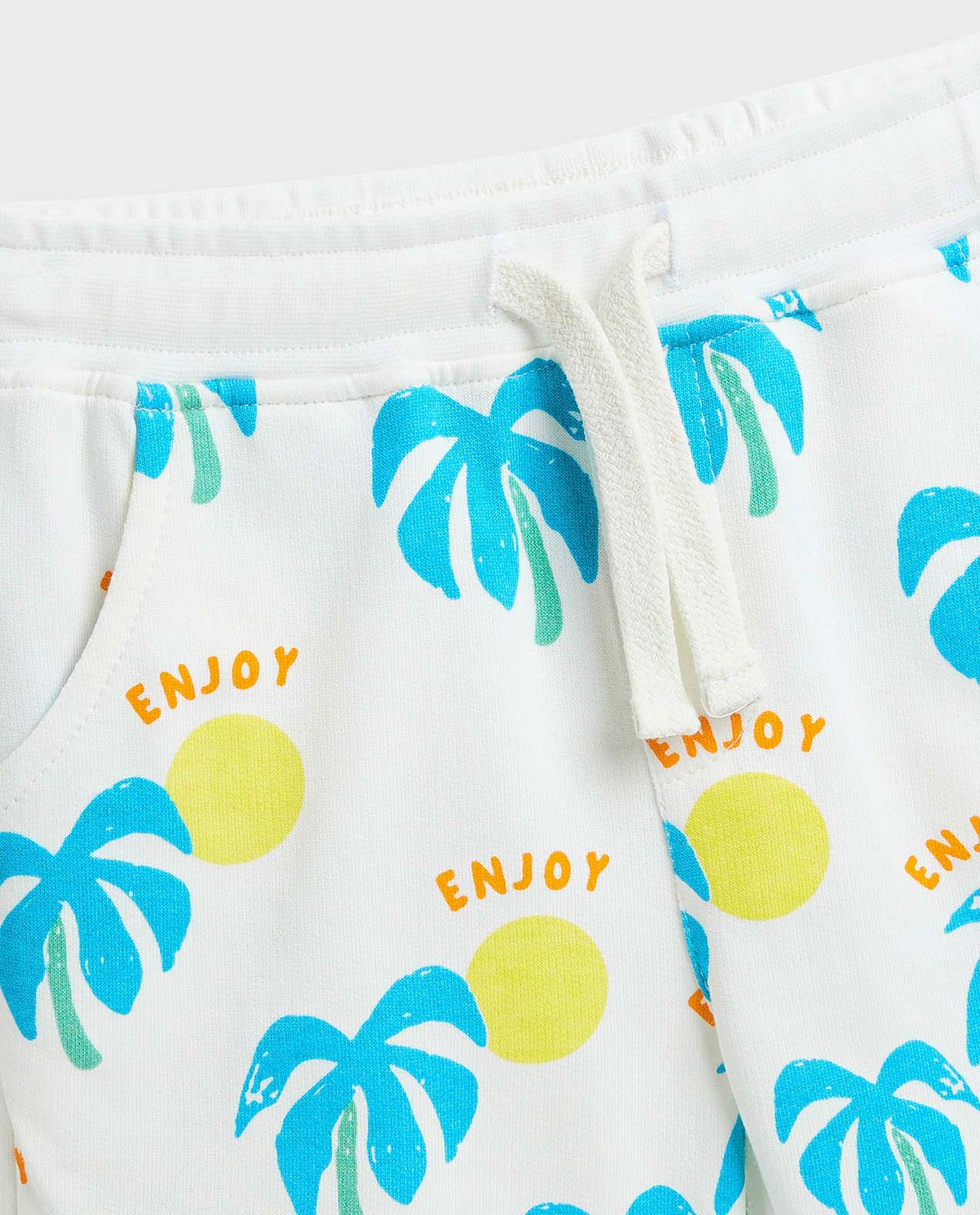 Printed T-Shirt and Shorts Set