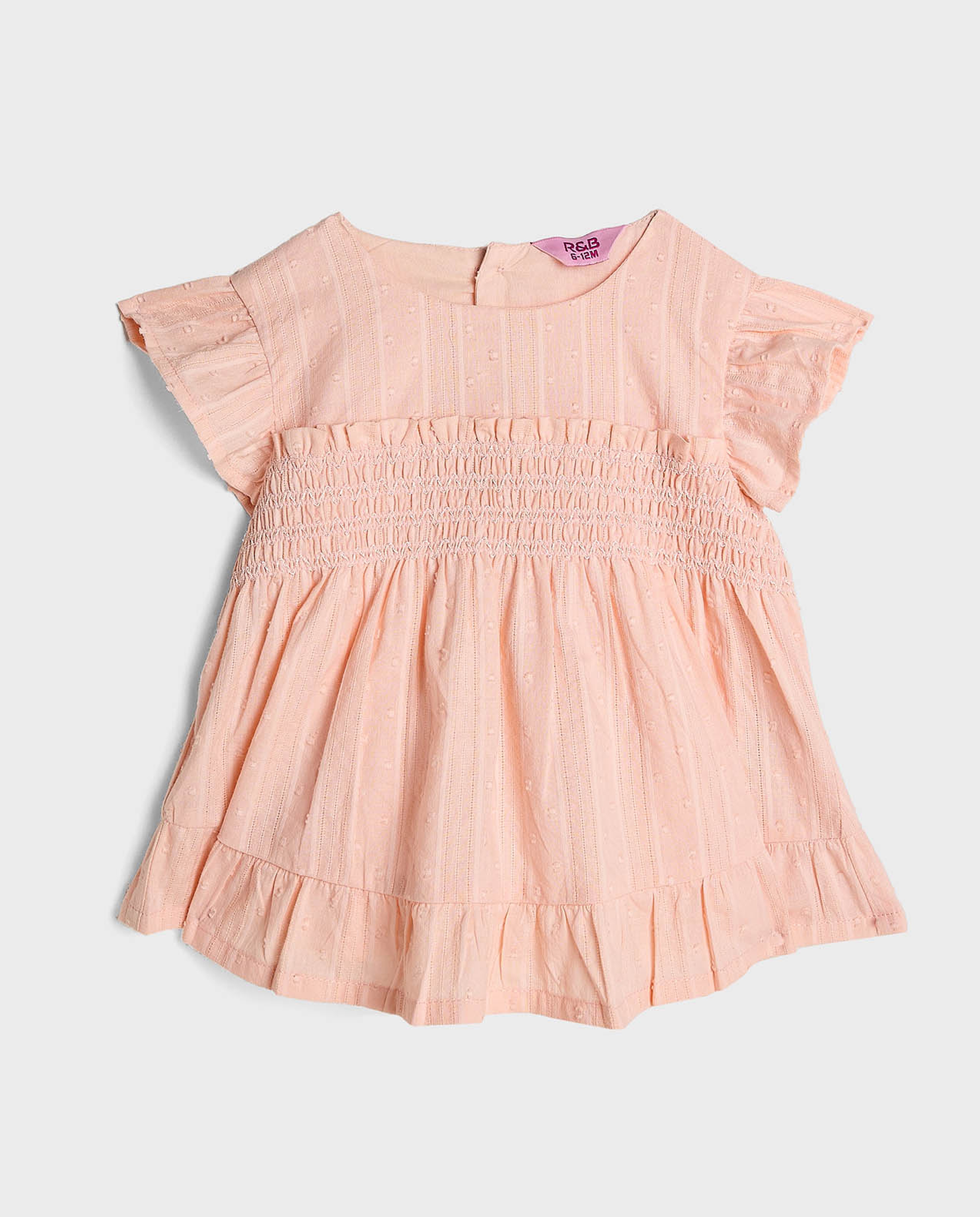 Smocked Top and Shorts Set