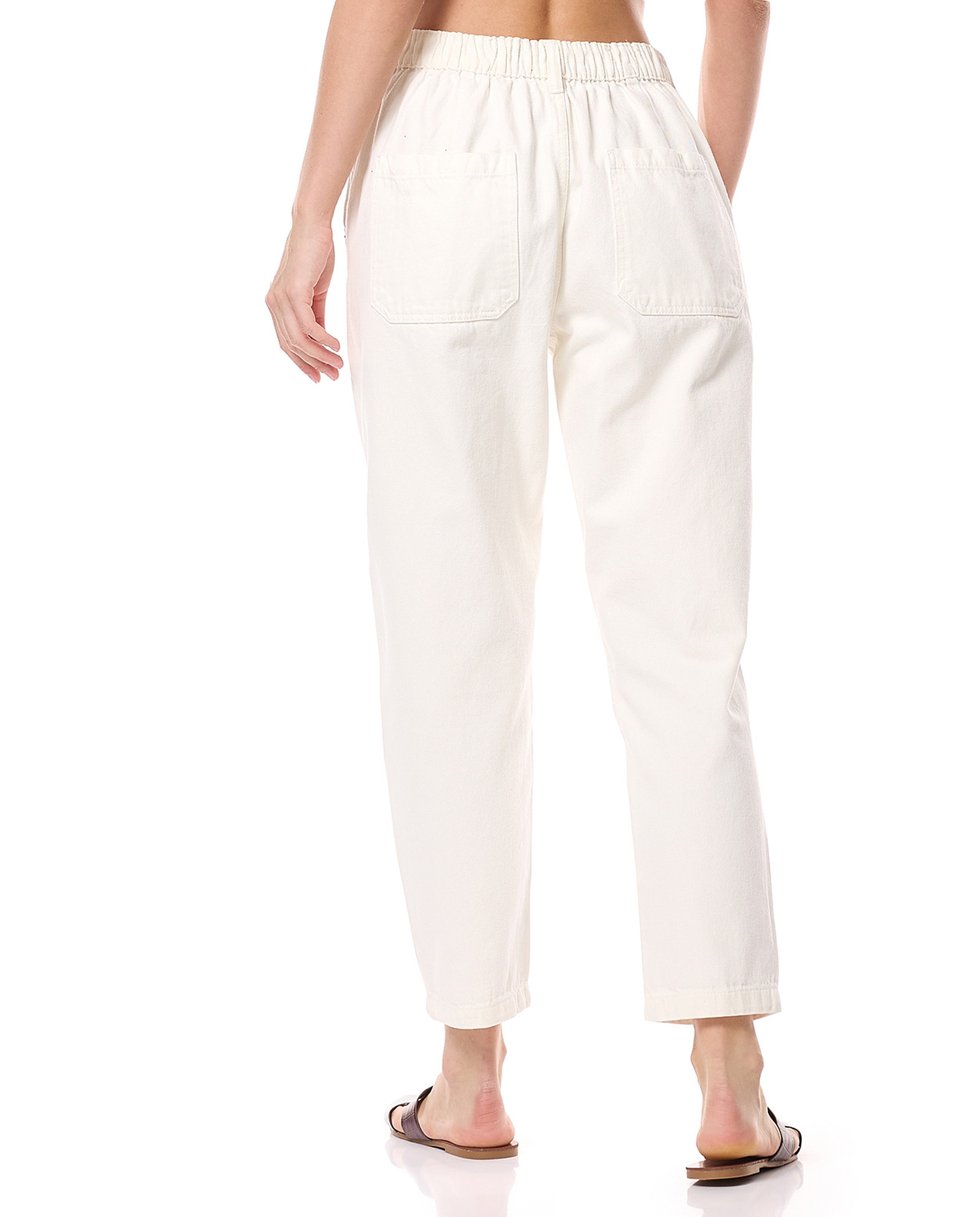 Solid Mom Fit Jeans with Button Closure