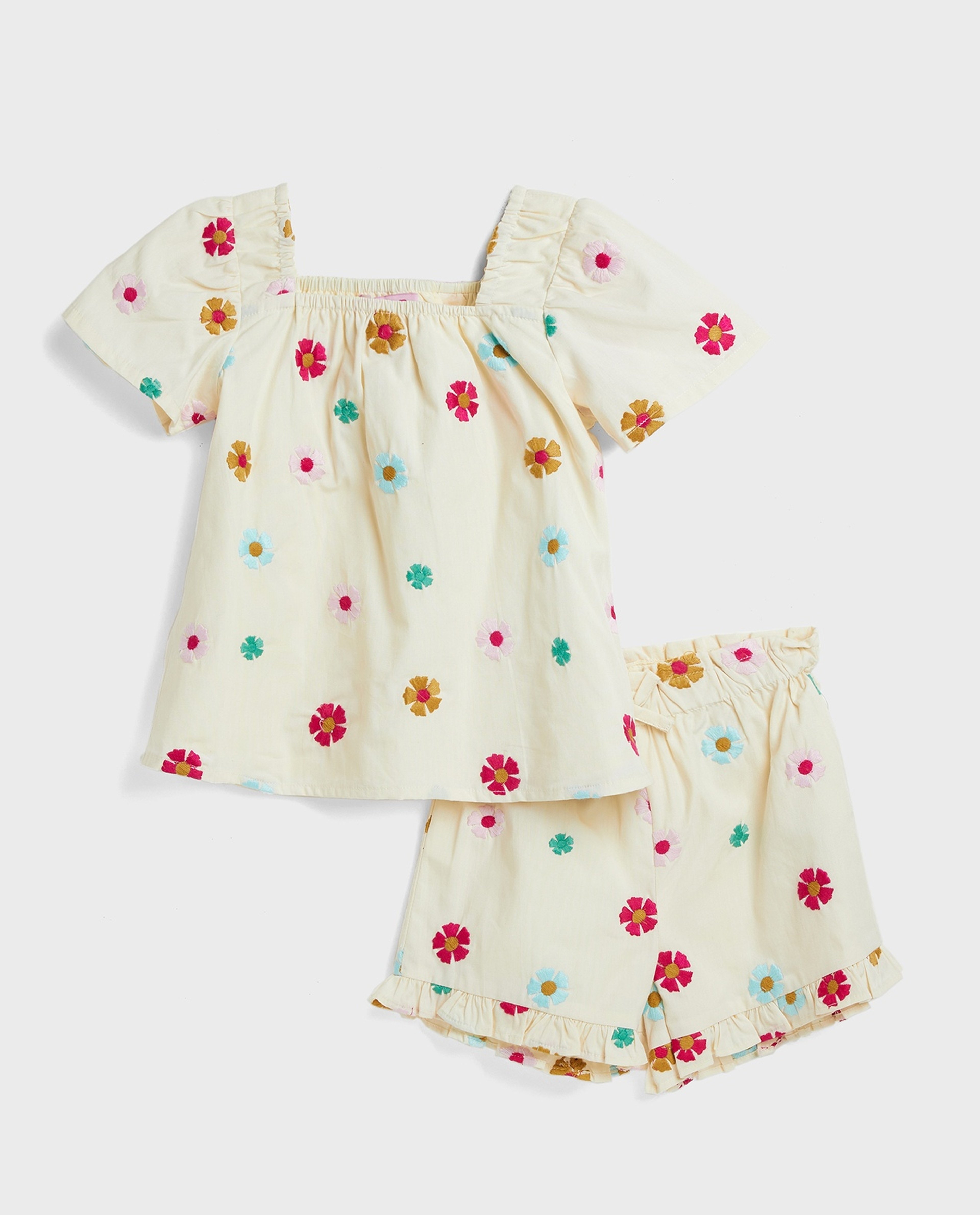 Printed Top and Shorts Set