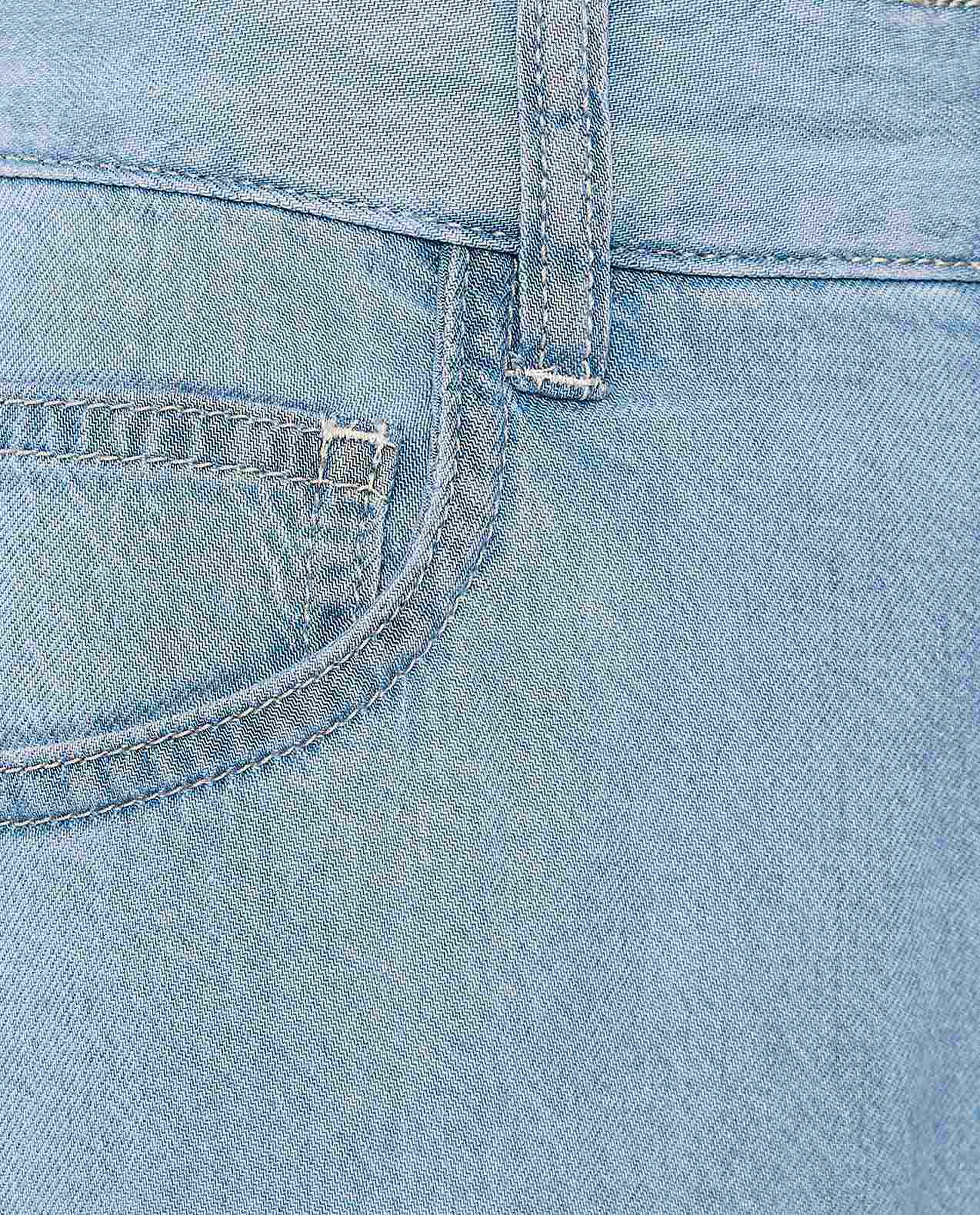 Faded Wide Leg Jeans with Button Closure