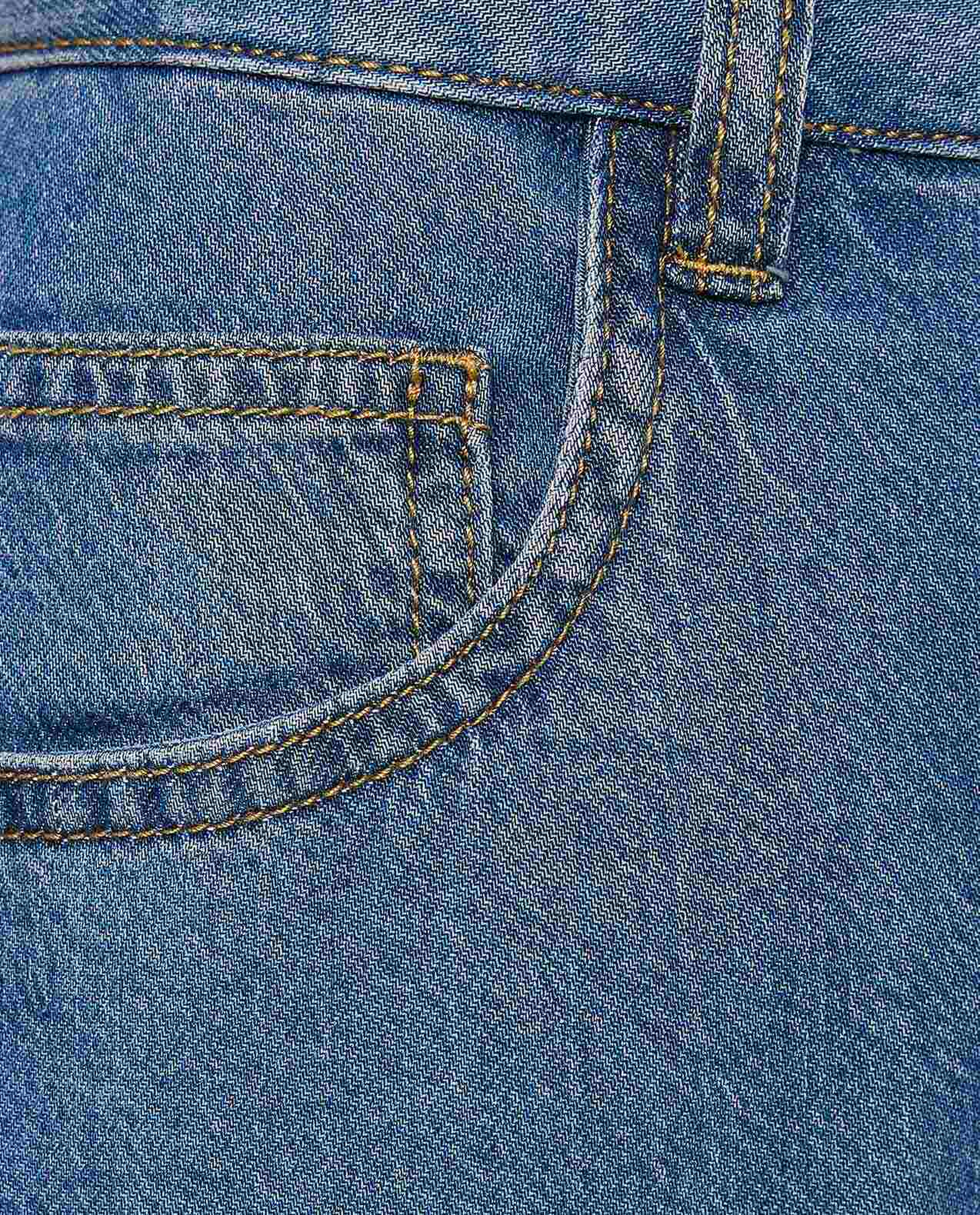 Faded Wide Leg Jeans with Button Closure