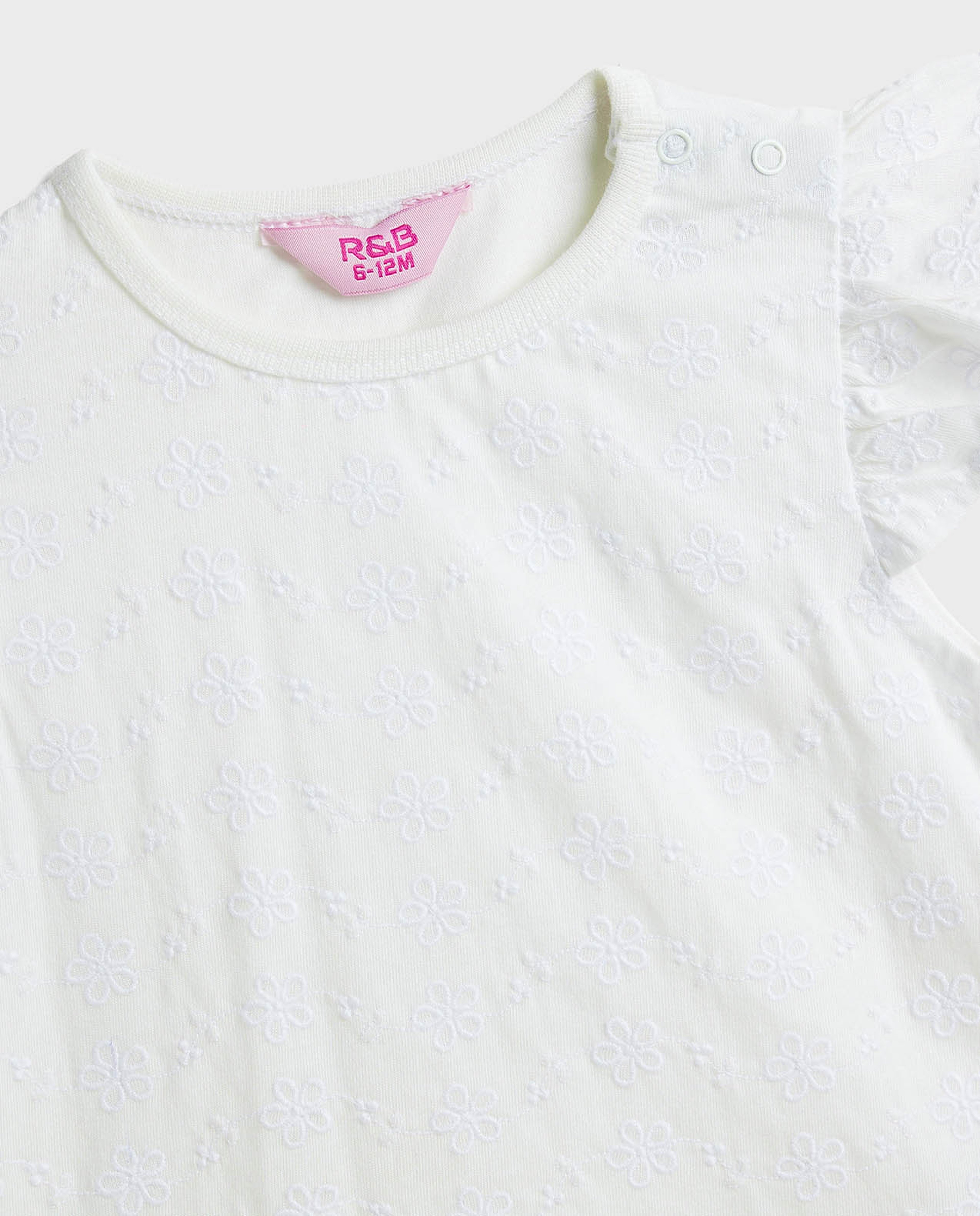 Embroidered Top and Dungaree Set