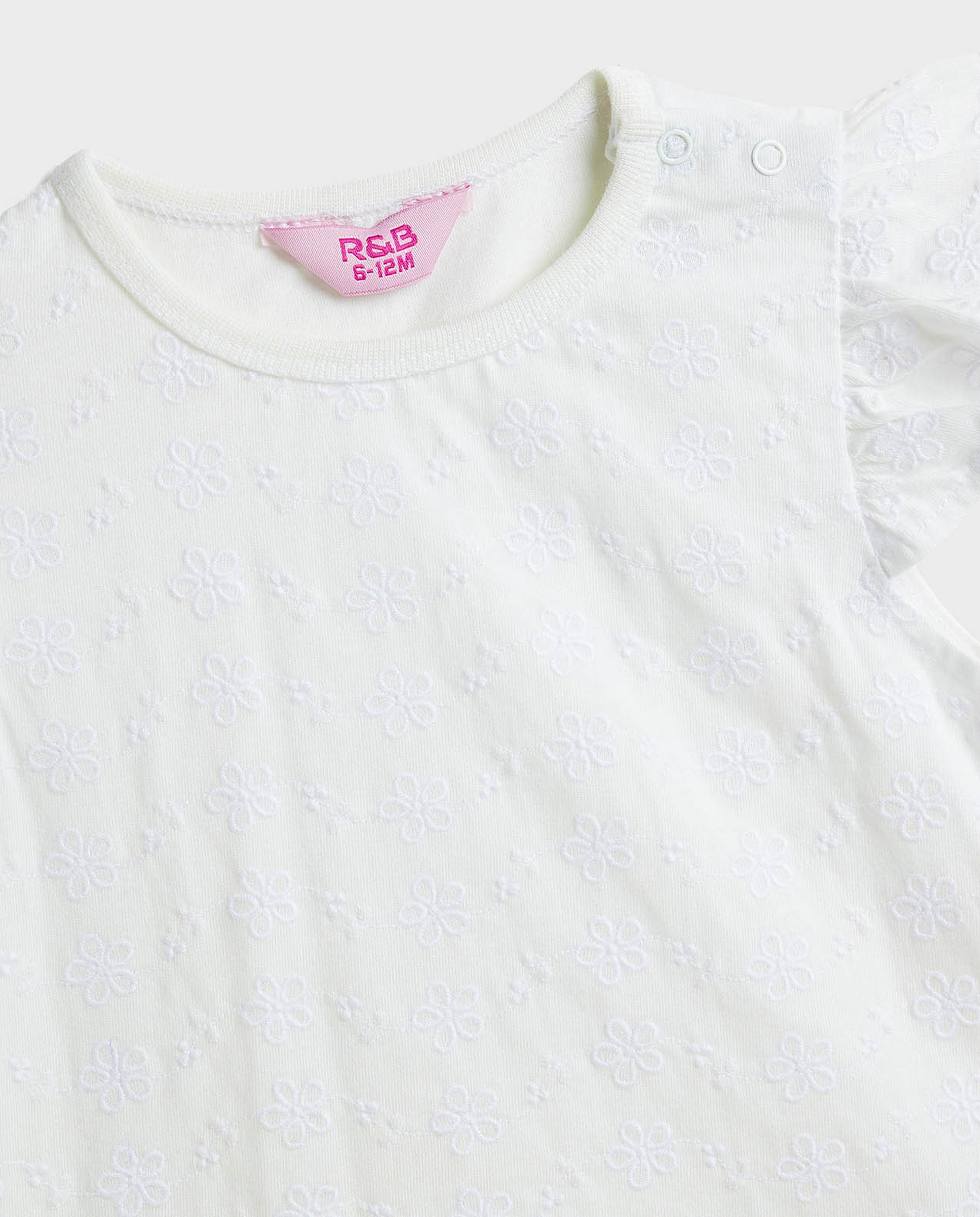 Embroidered Top and Dungaree Set