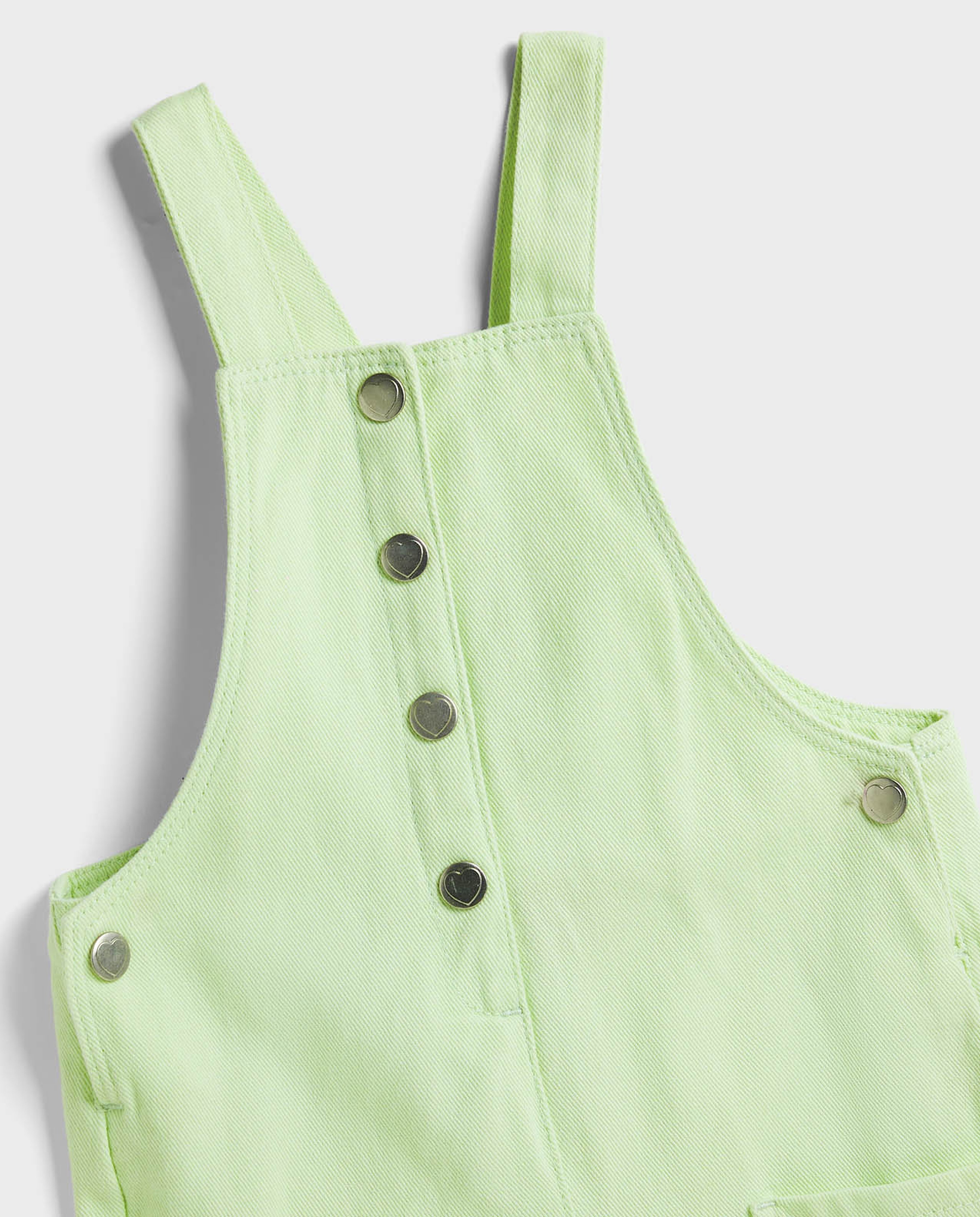 Embroidered Top and Dungaree Set