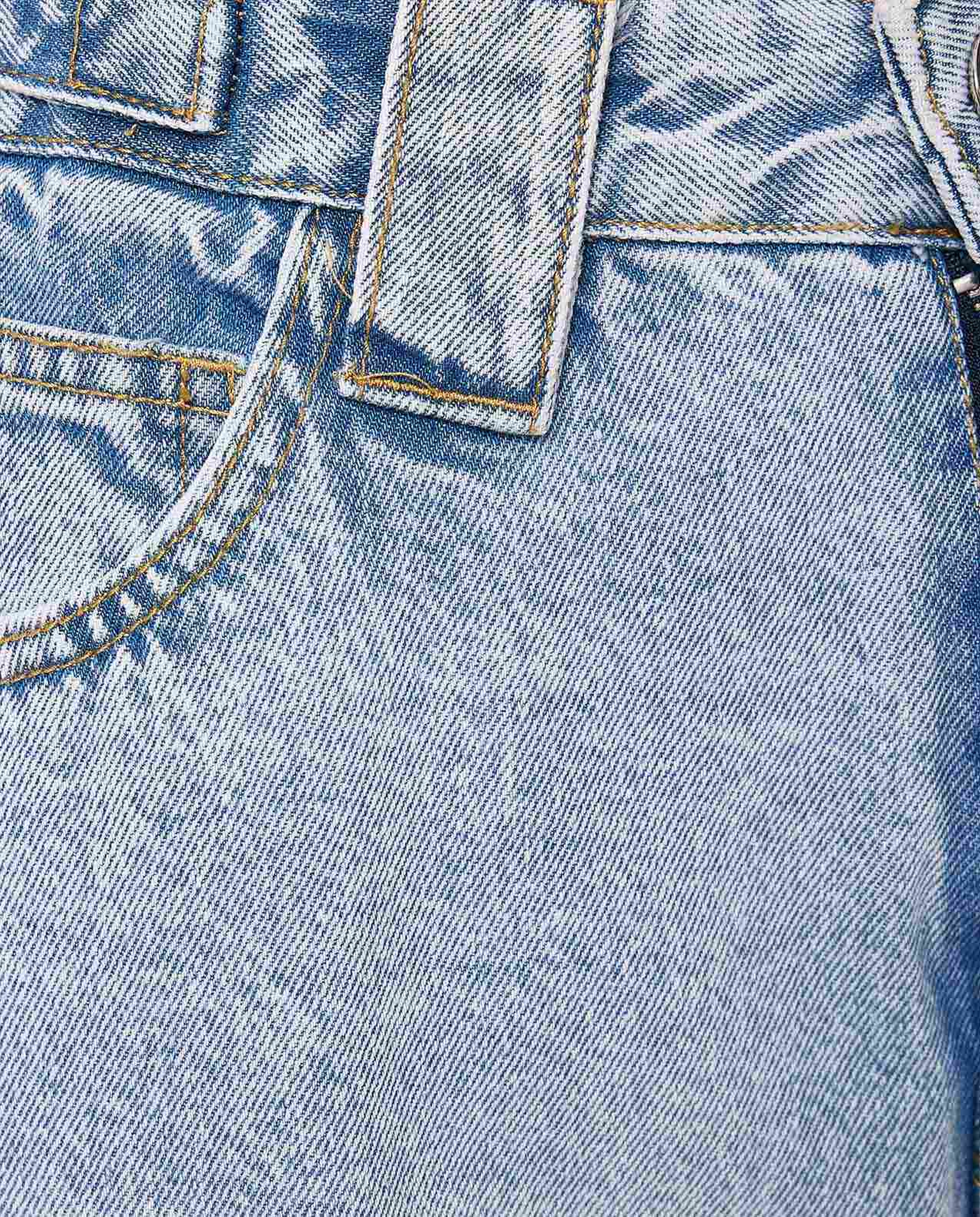 Faded Barrel Fit Jeans with Button Closure