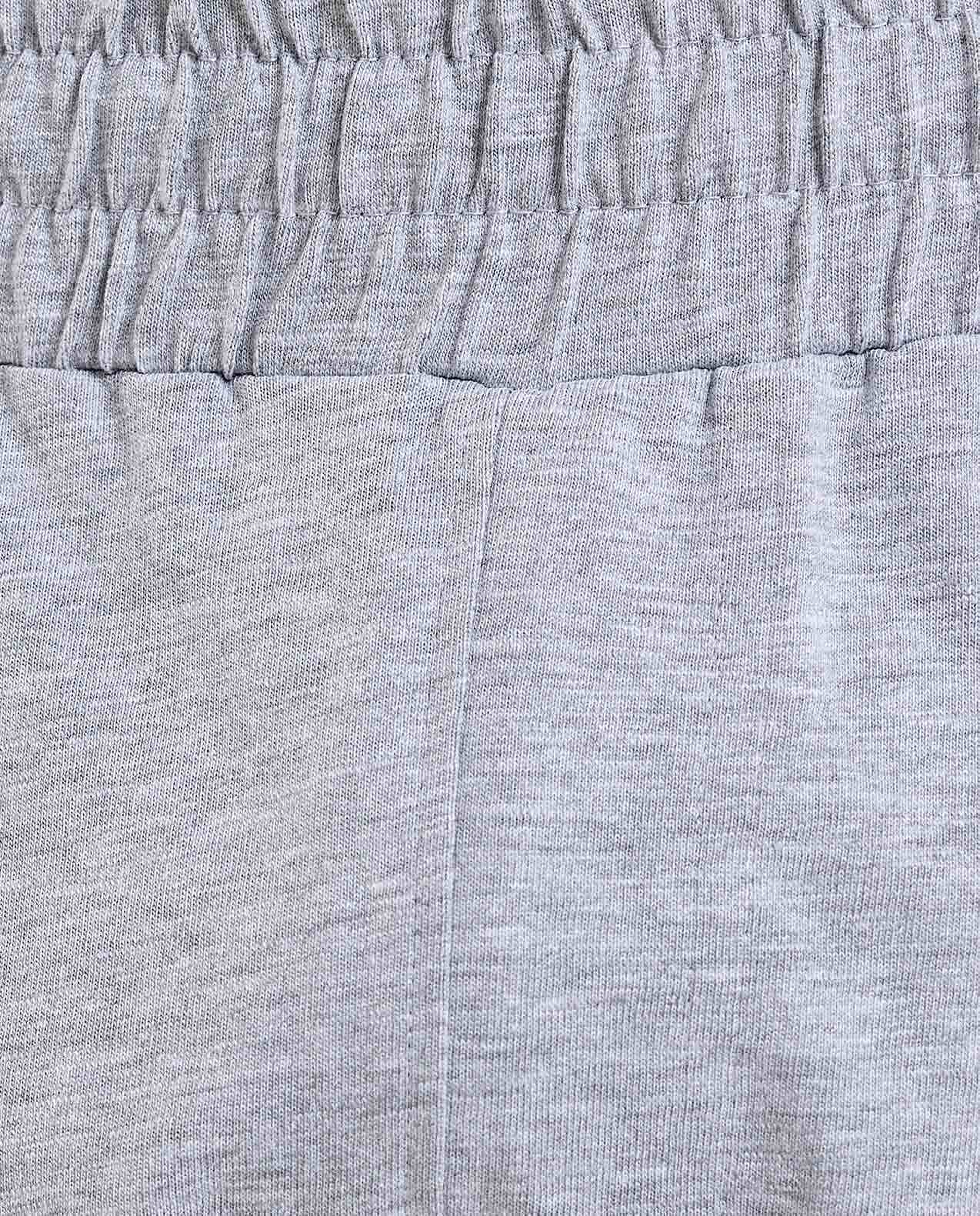 Solid Lounge Shorts with Elastic Waist