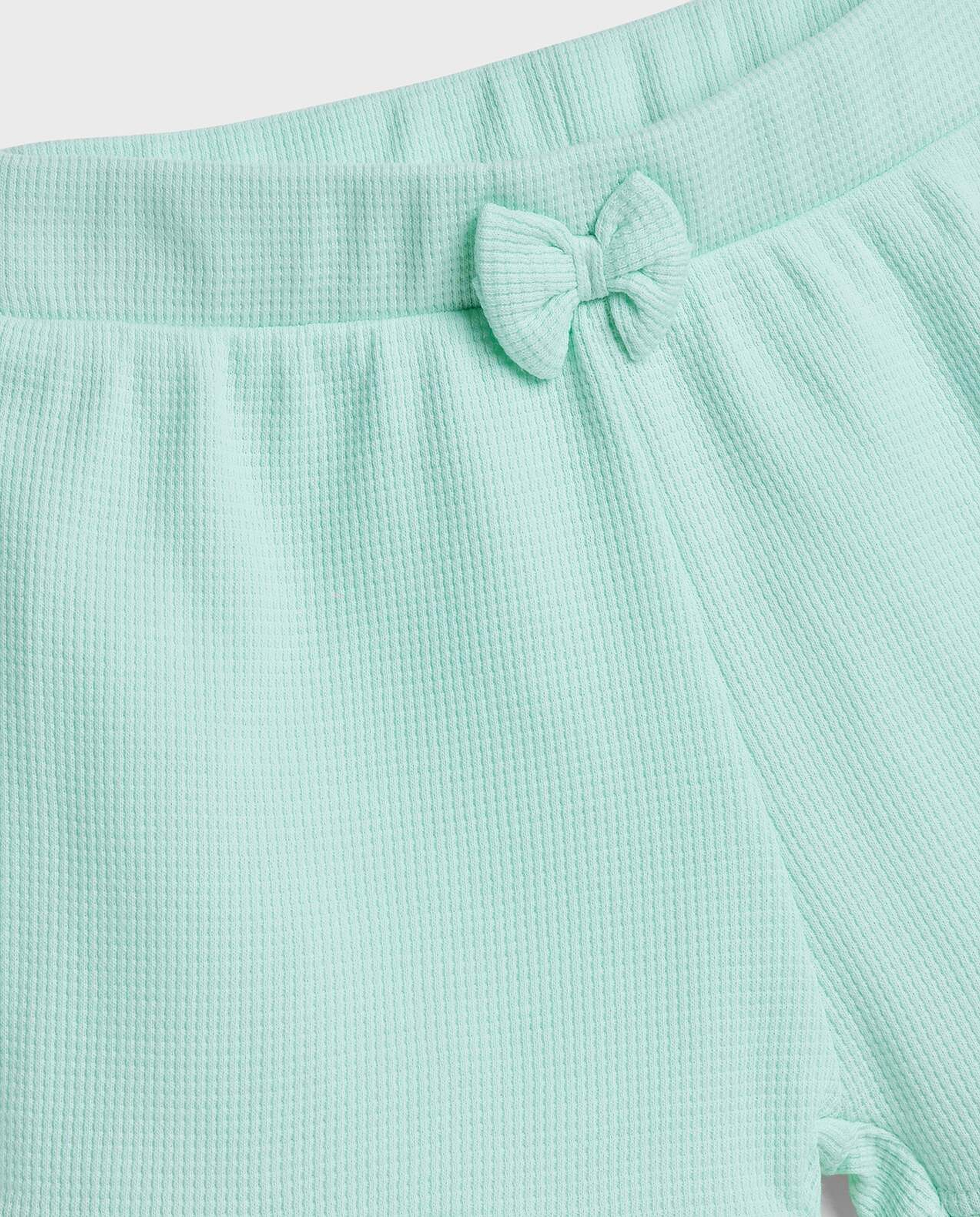 2 Pack Textured Shorts with Elastic Waist