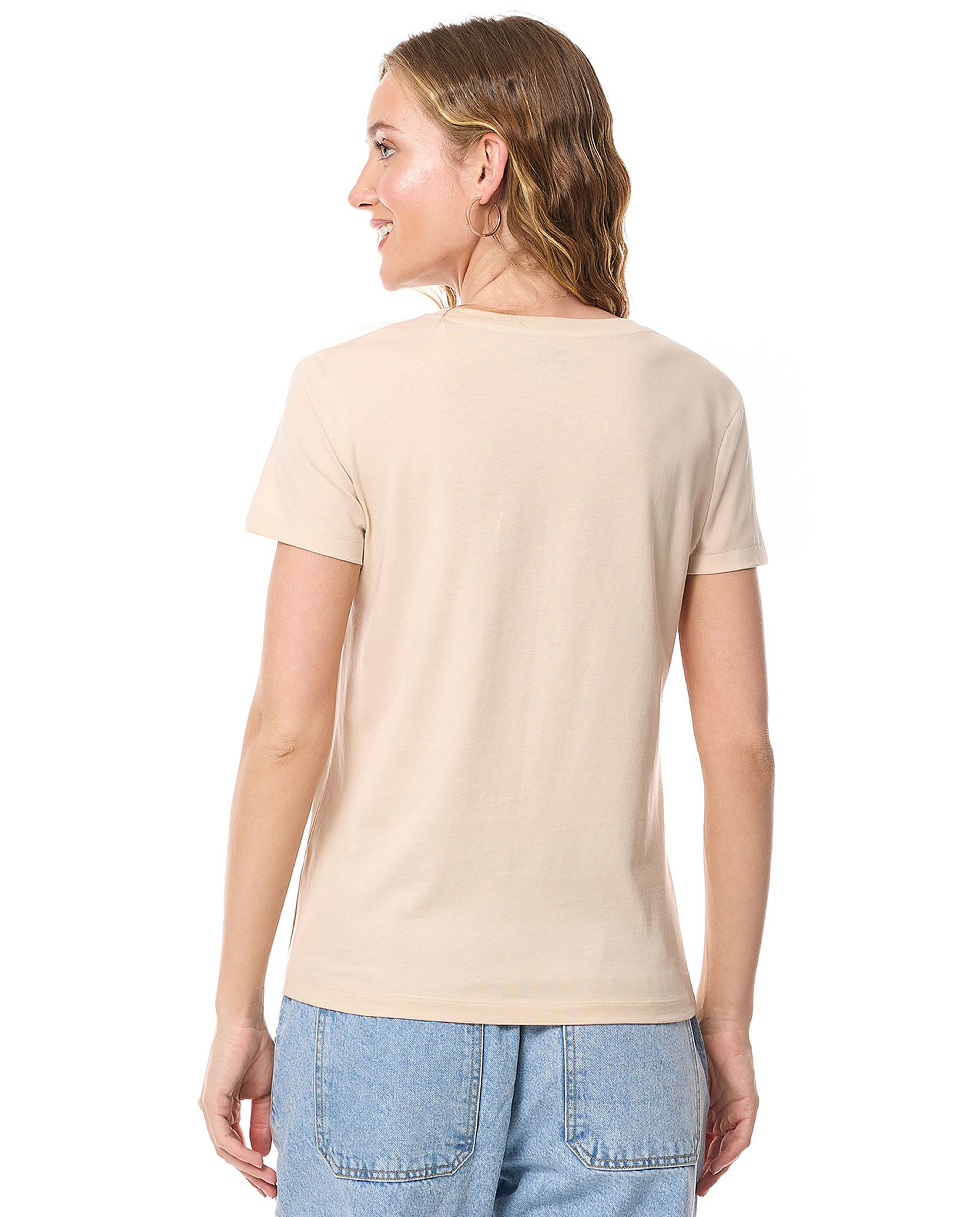 Printed T-Shirt with Crew Neck and Short Sleeves