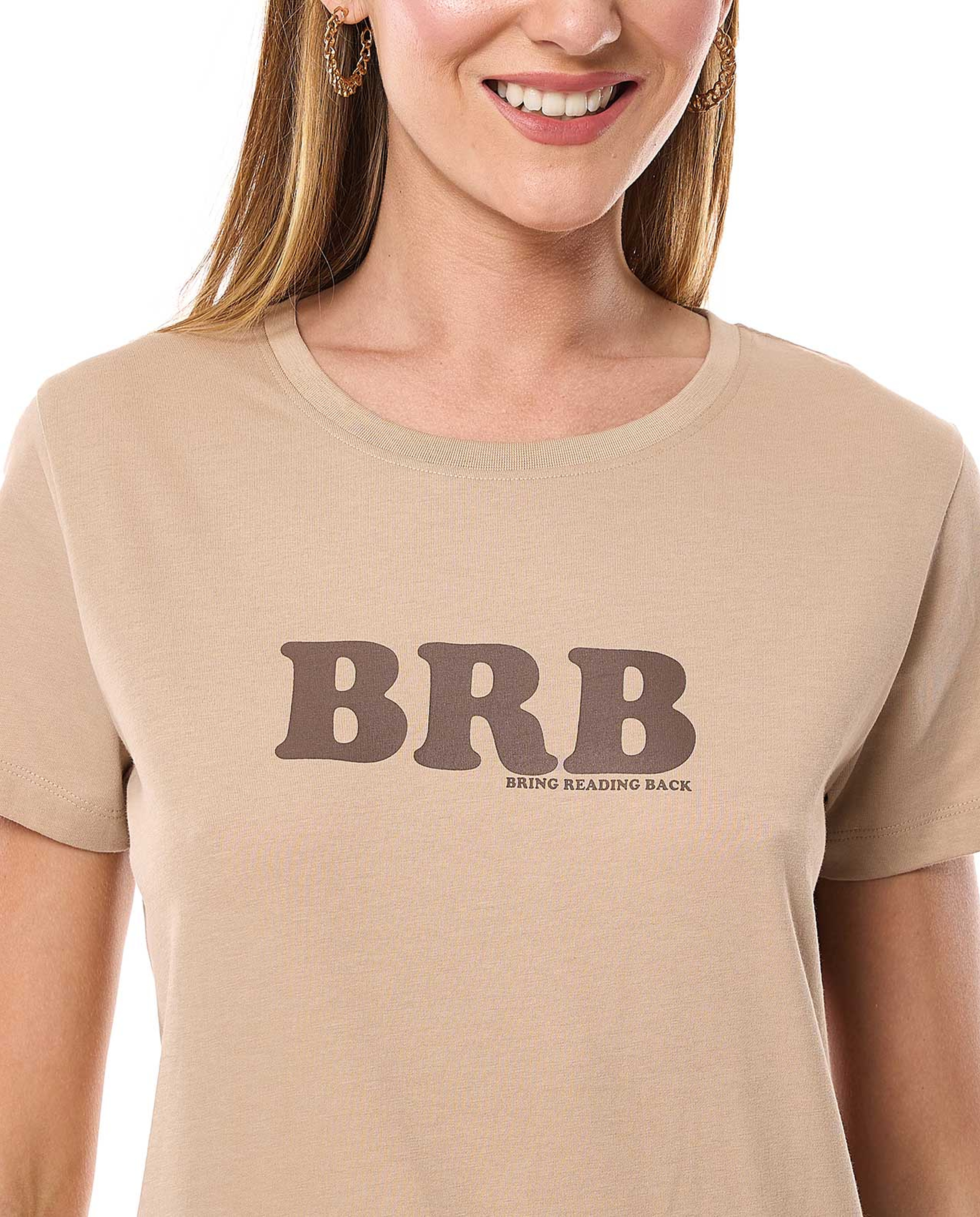 Printed T-Shirt with Crew Neck and Short Sleeves