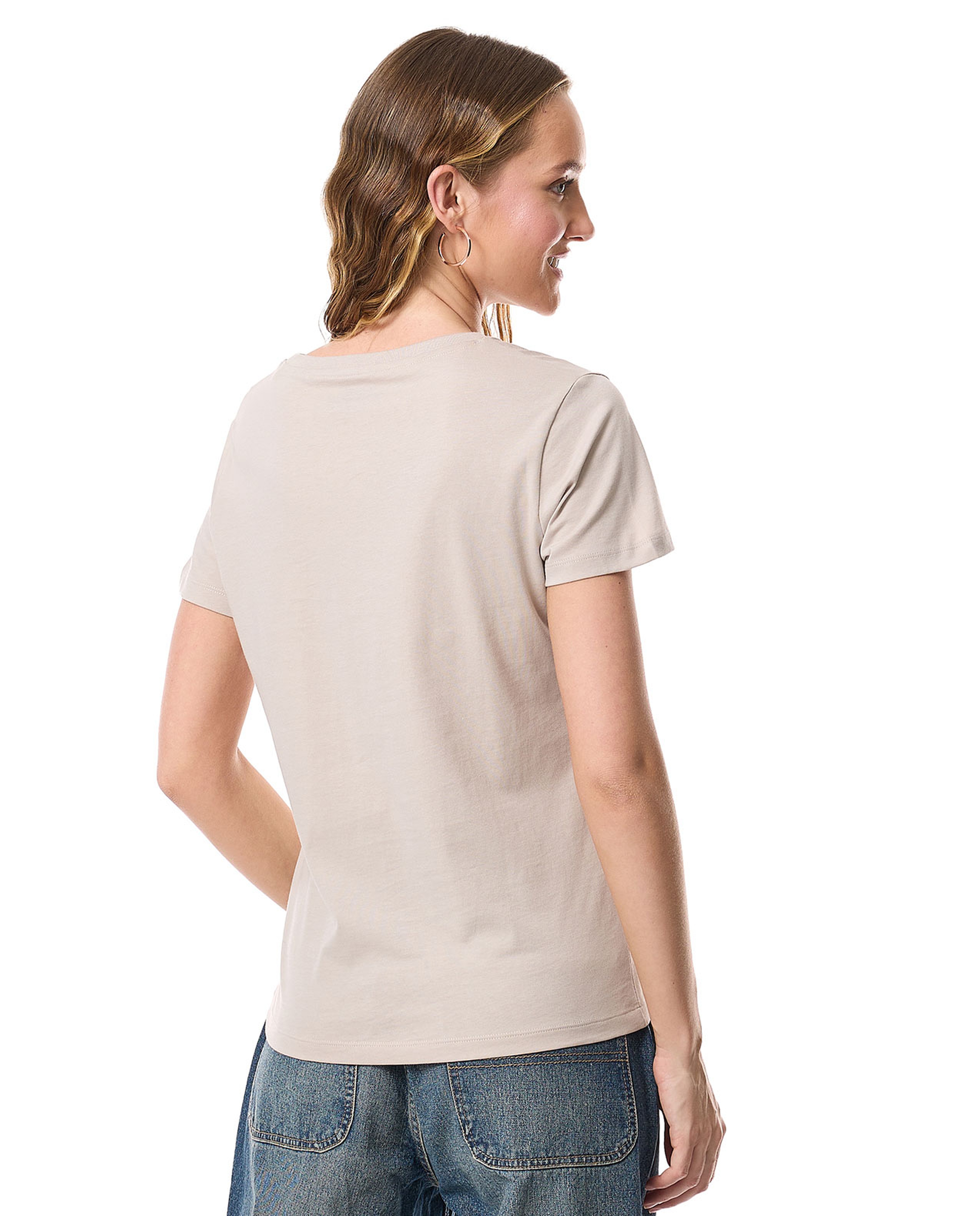 Printed T-Shirt with Crew Neck and Short Sleeves