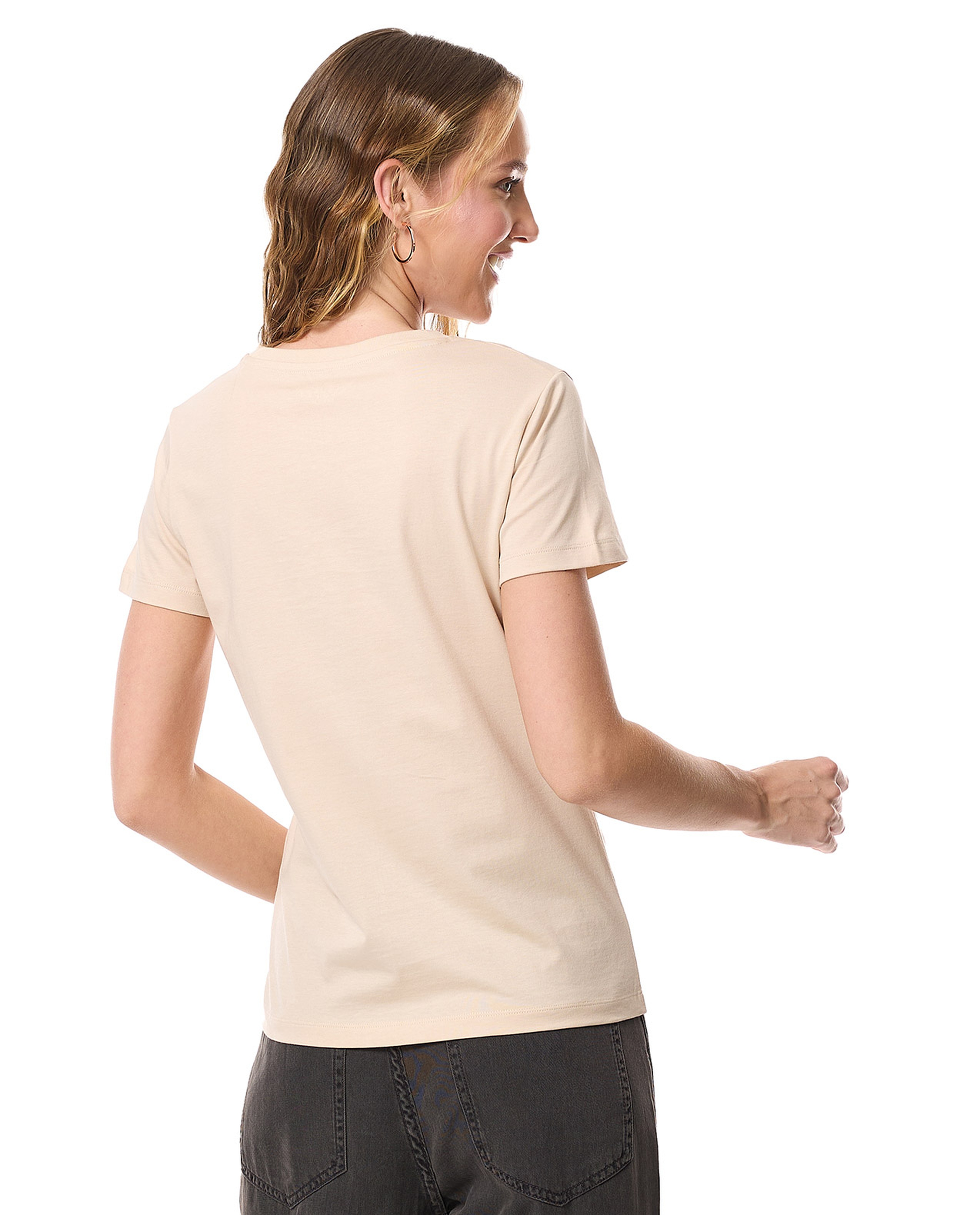 Printed T-Shirt with Crew Neck and Short Sleeves