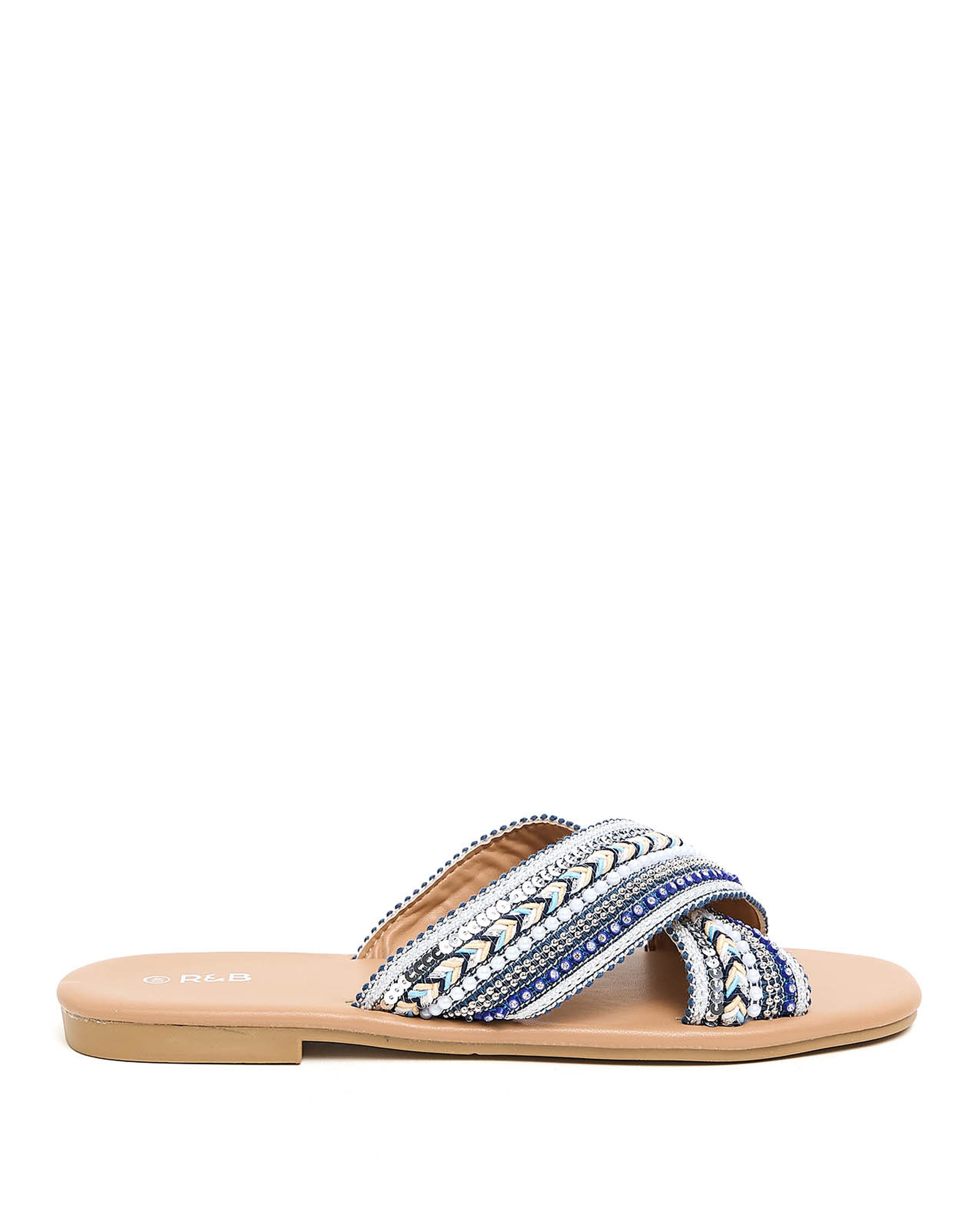 Embellished Flat Sandals