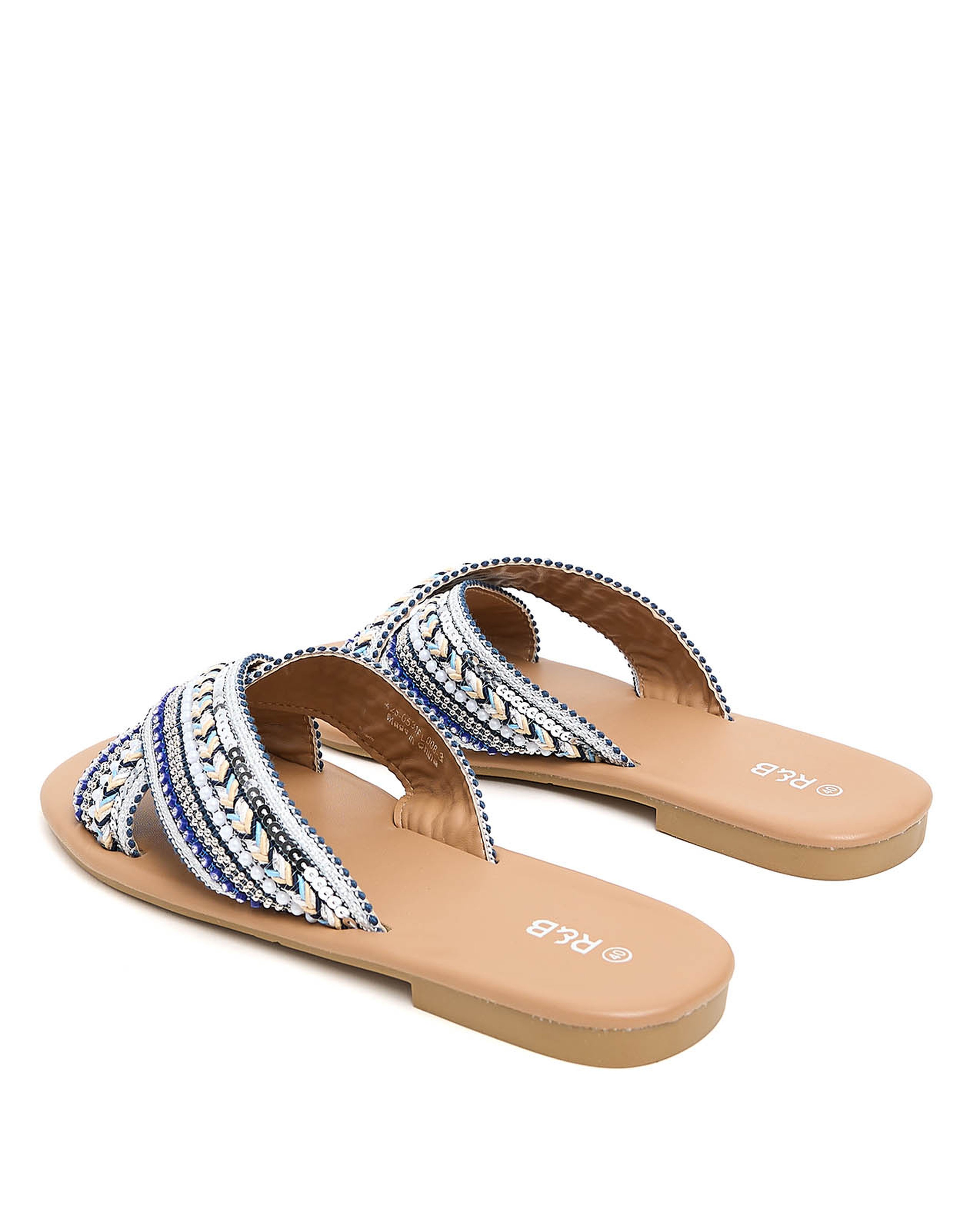 Embellished Flat Sandals