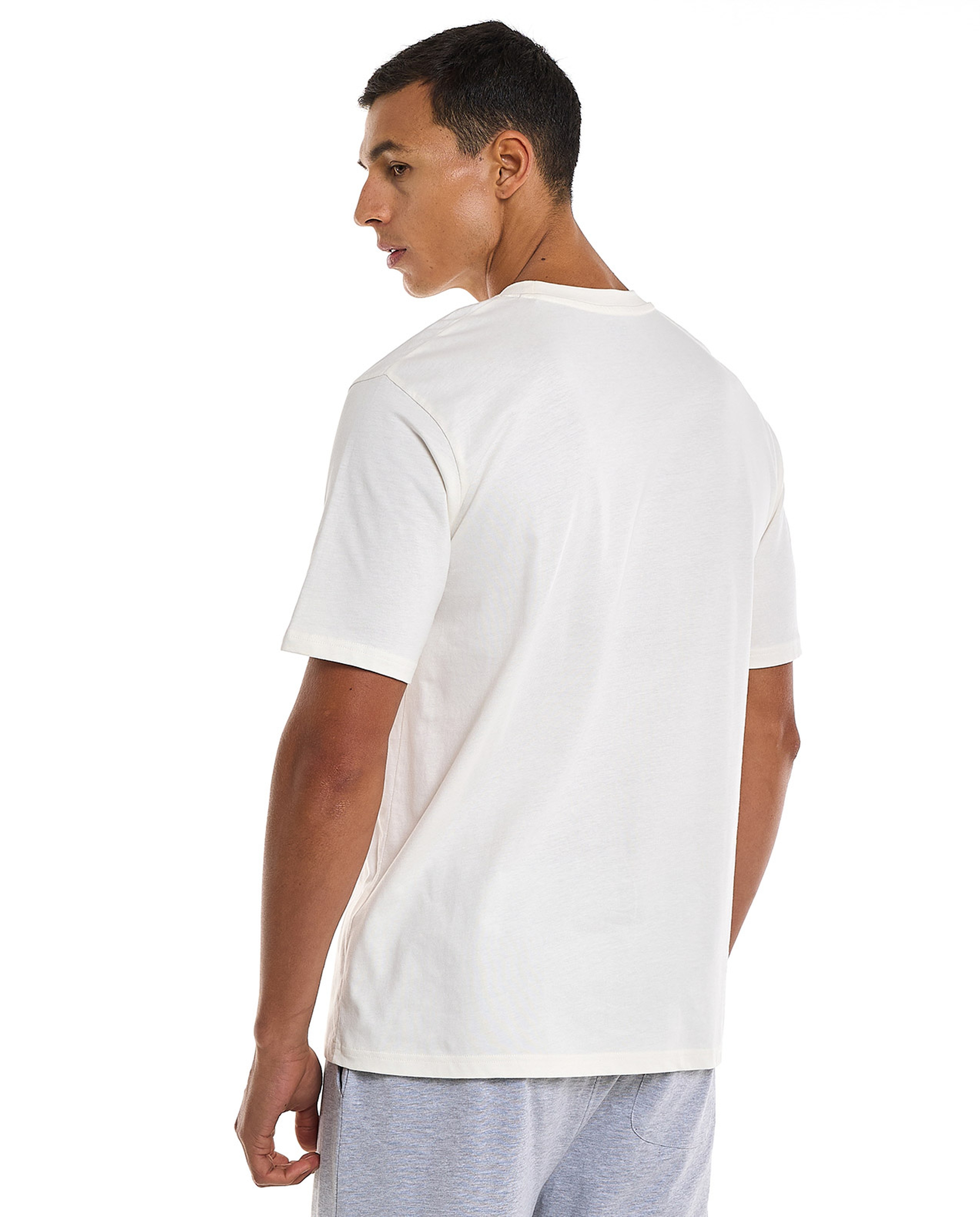 Printed T-Shirt with Crew Neck and Short Sleeves