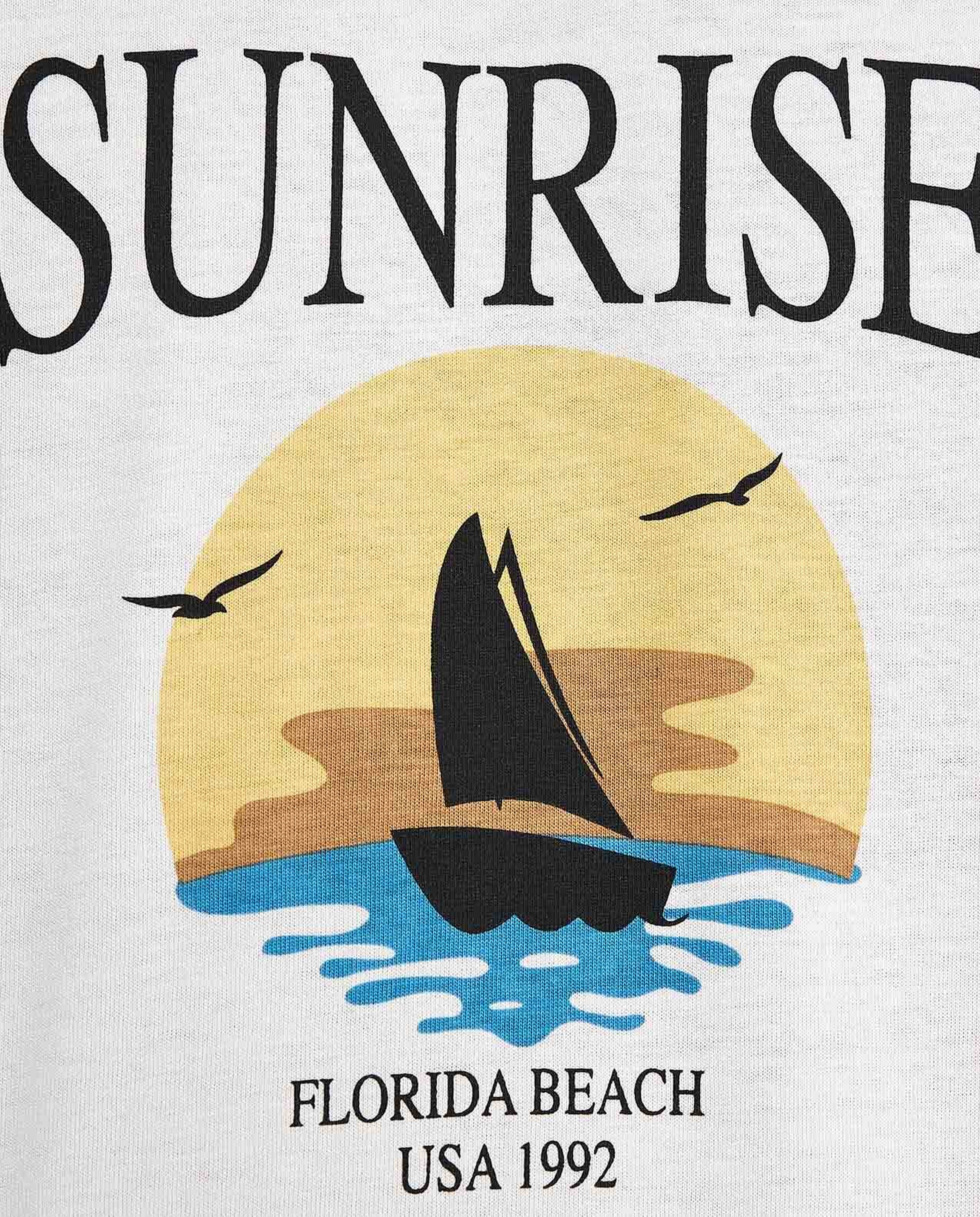 Printed T-Shirt with Crew Neck and Short Sleeves