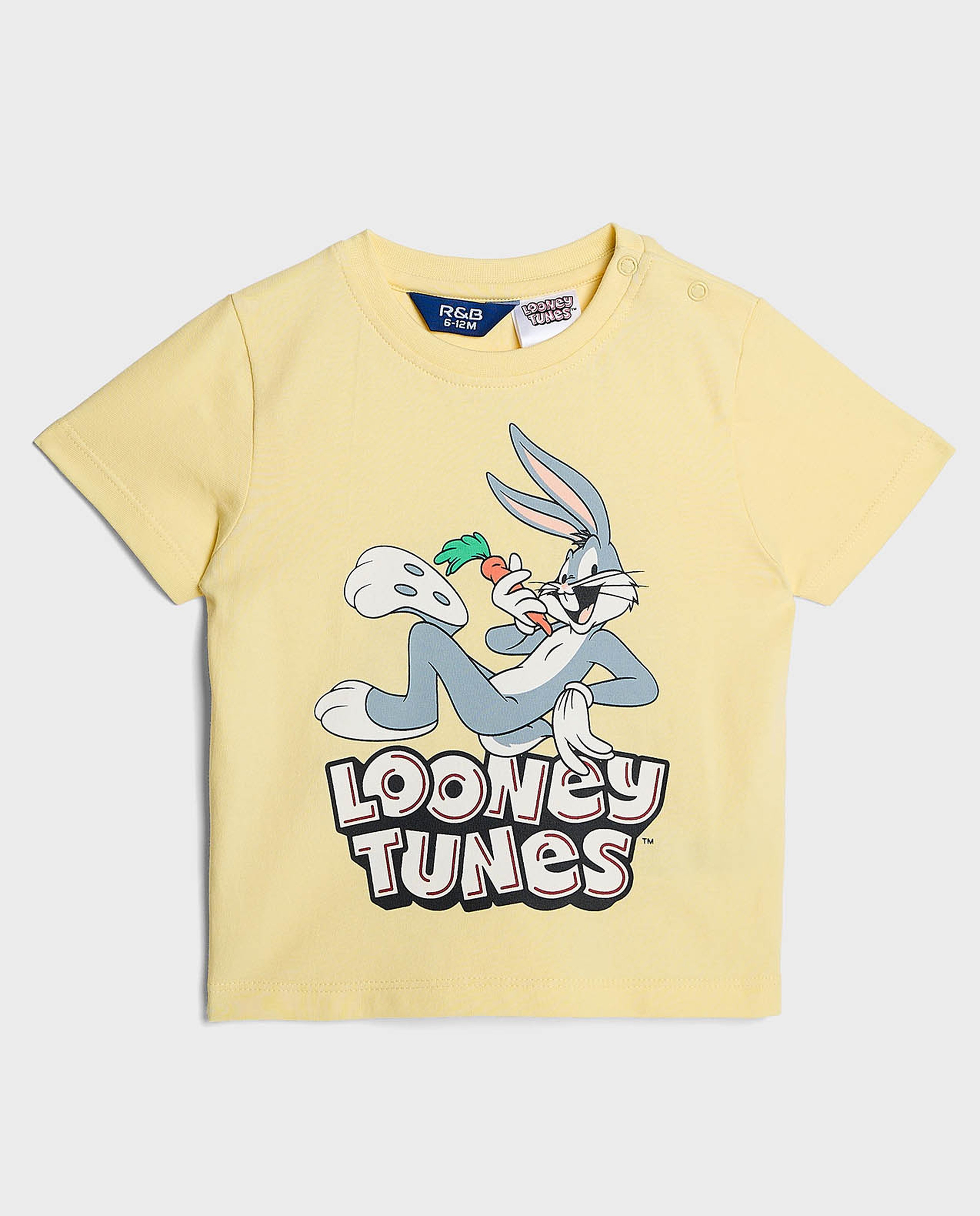 2 Pack Bugs Bunny Printed T-Shirts with Short Sleeves