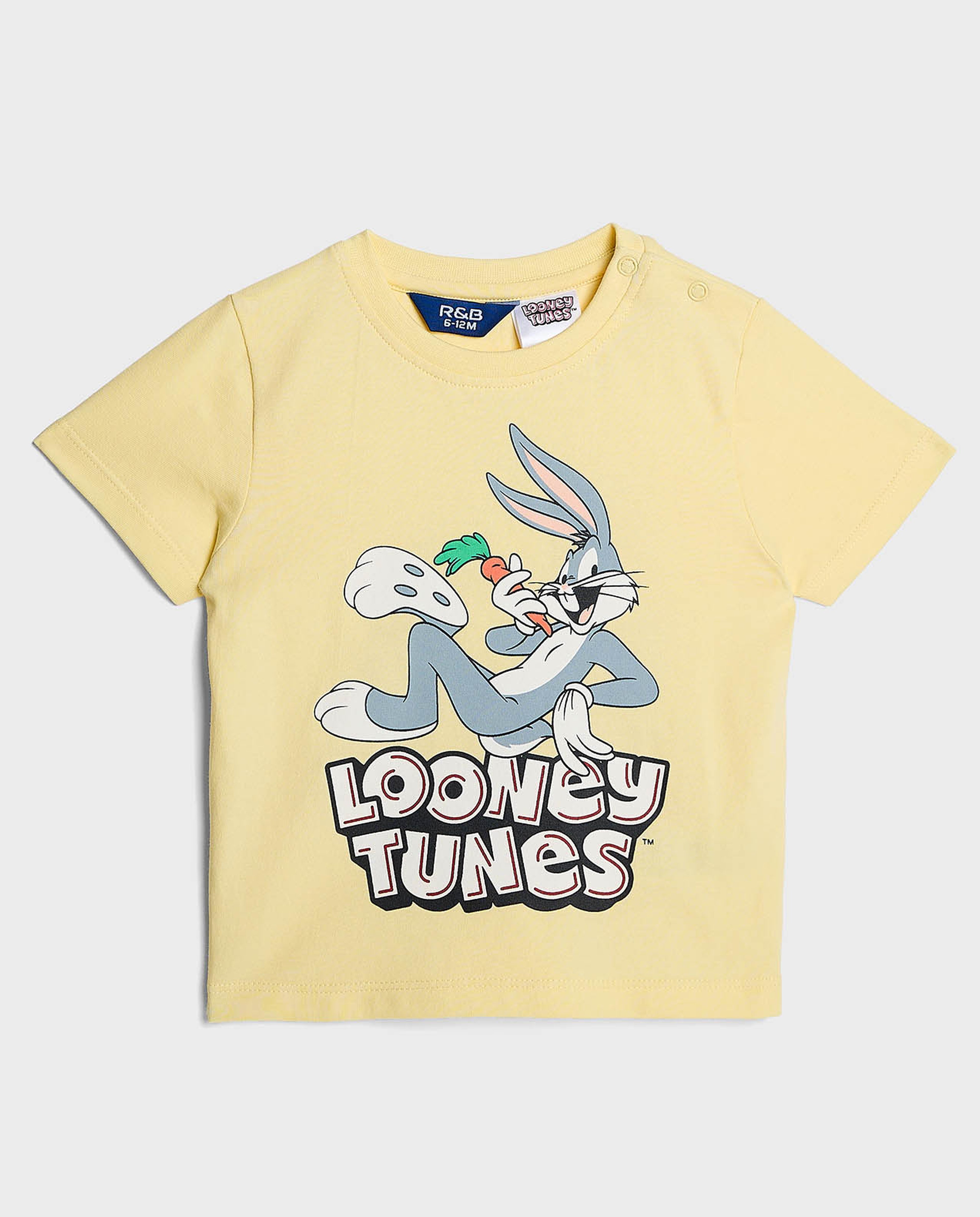 2 Pack Bugs Bunny Printed T-Shirts with Short Sleeves
