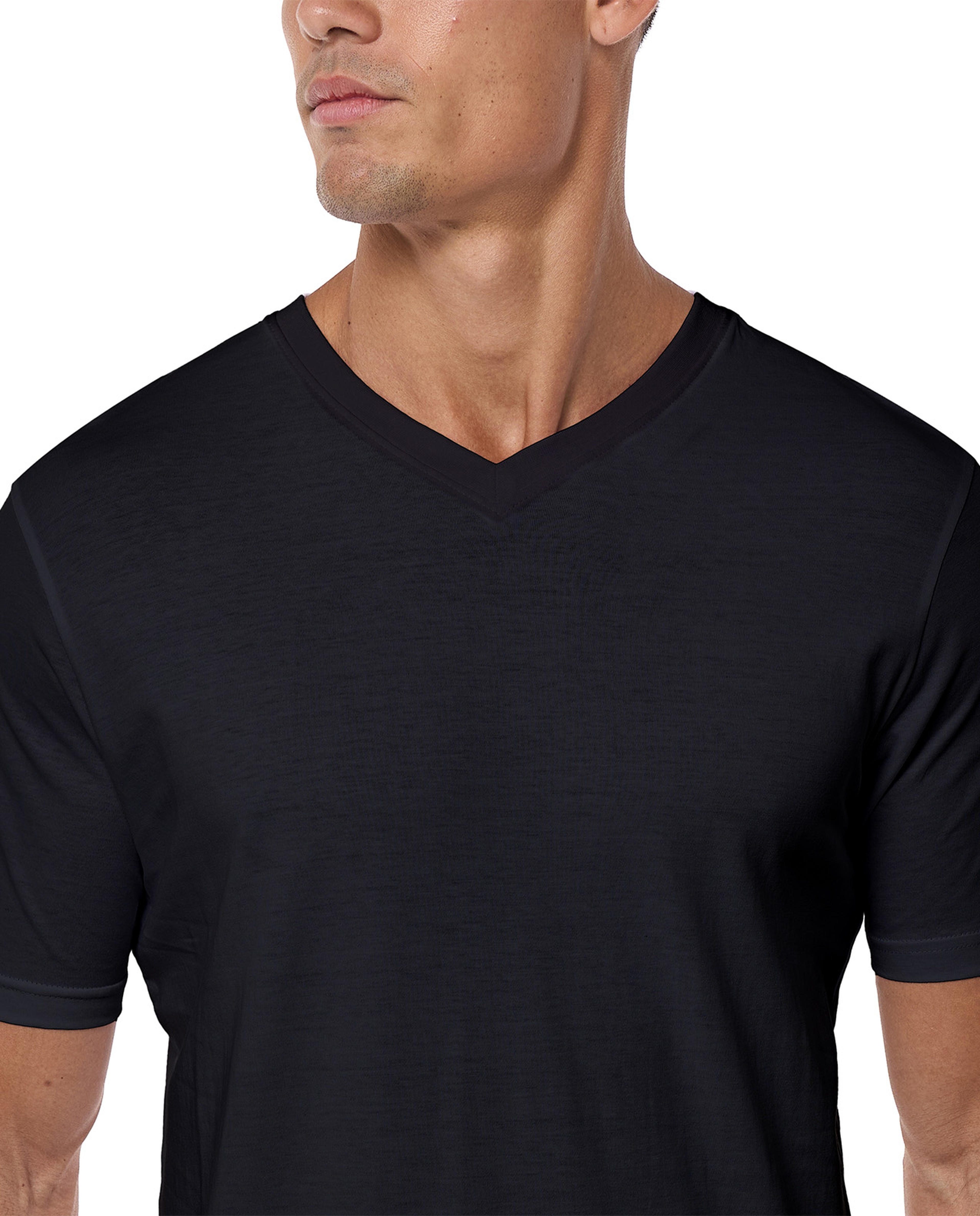 Solid T-Shirt with Crew Neck and Short Sleeves