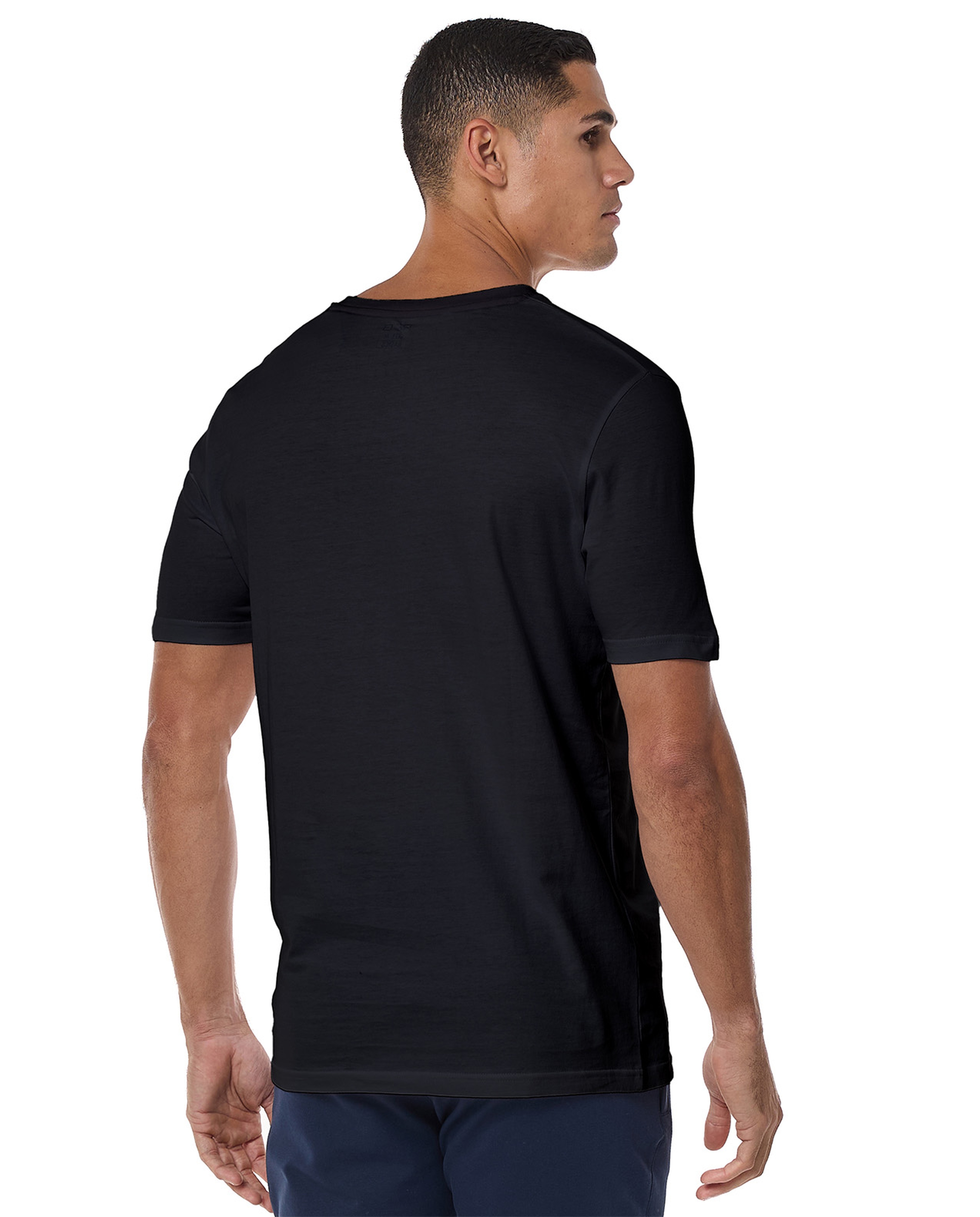 Solid T-Shirt with Crew Neck and Short Sleeves