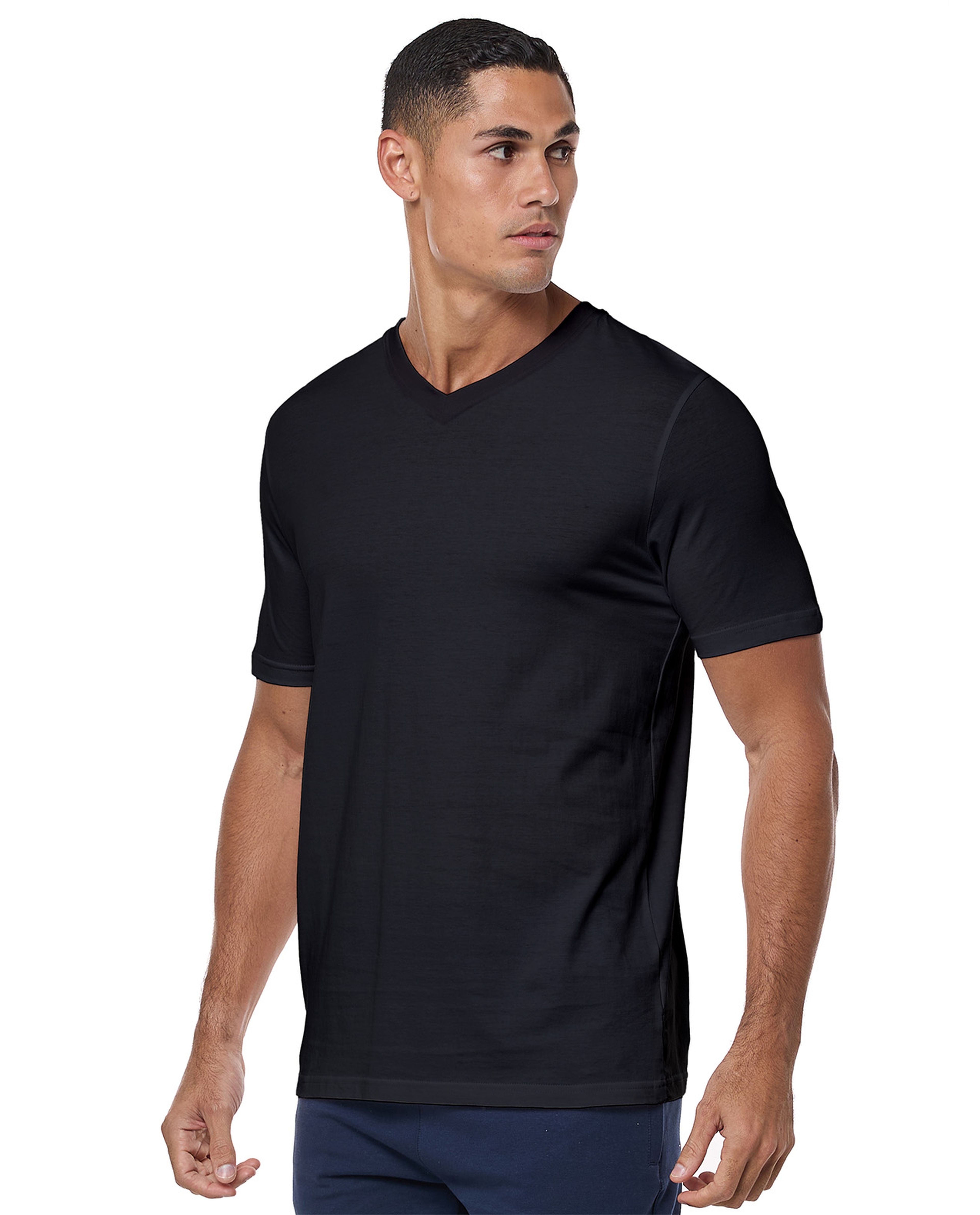 Solid T-Shirt with Crew Neck and Short Sleeves