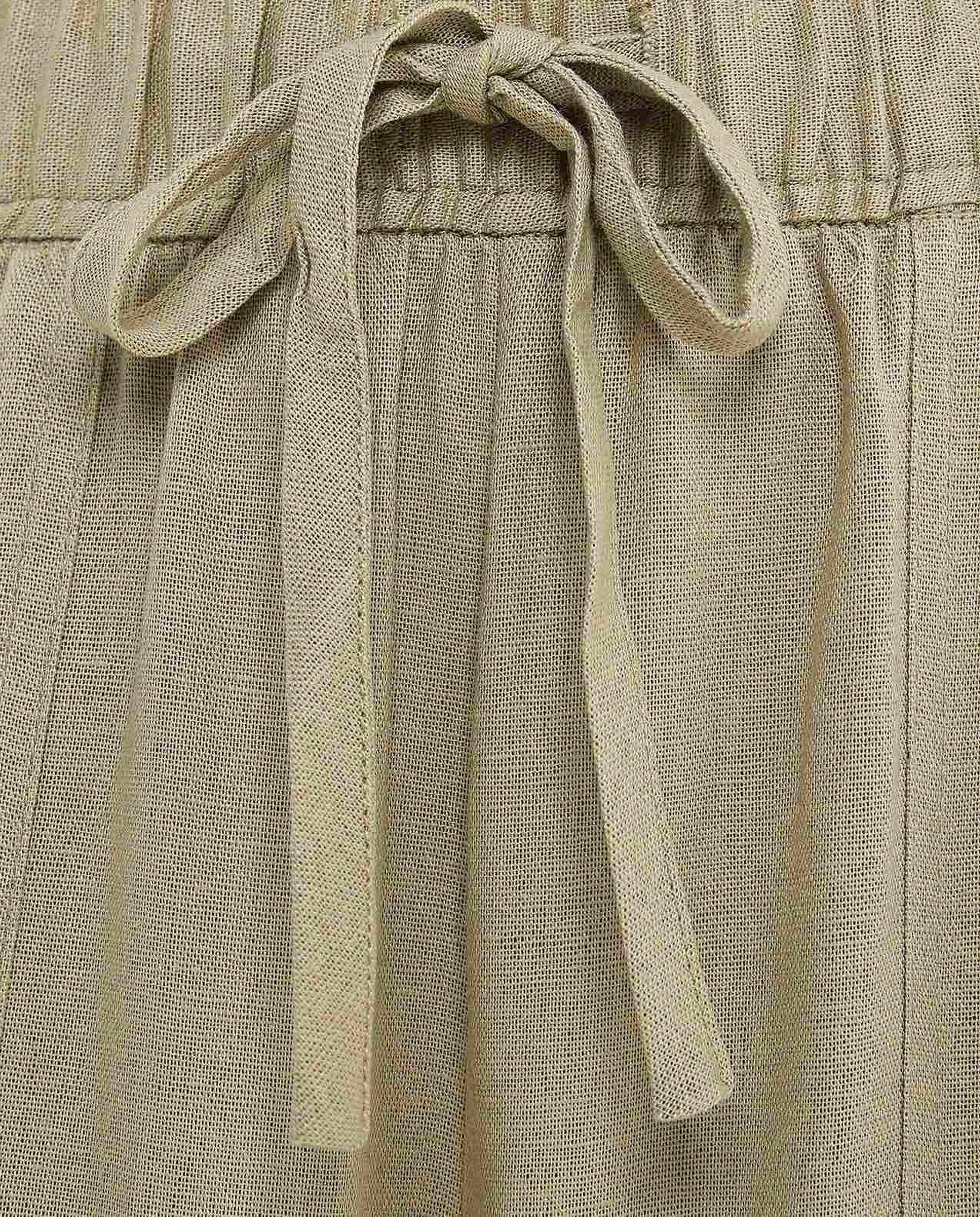 Solid Wide Leg Pants with Drawstring Waist