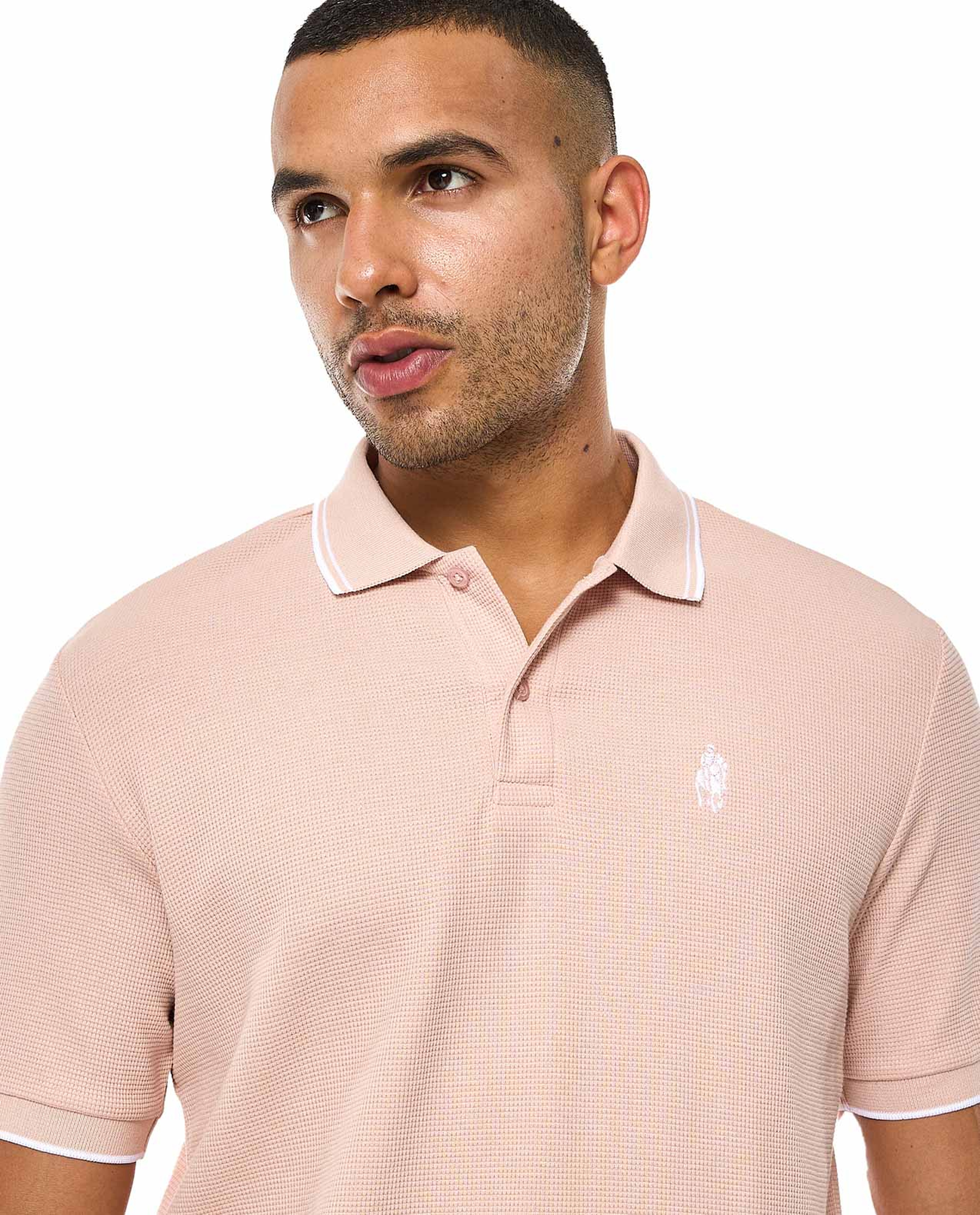 Logo Detail Polo T-Shirt with Short Sleeves